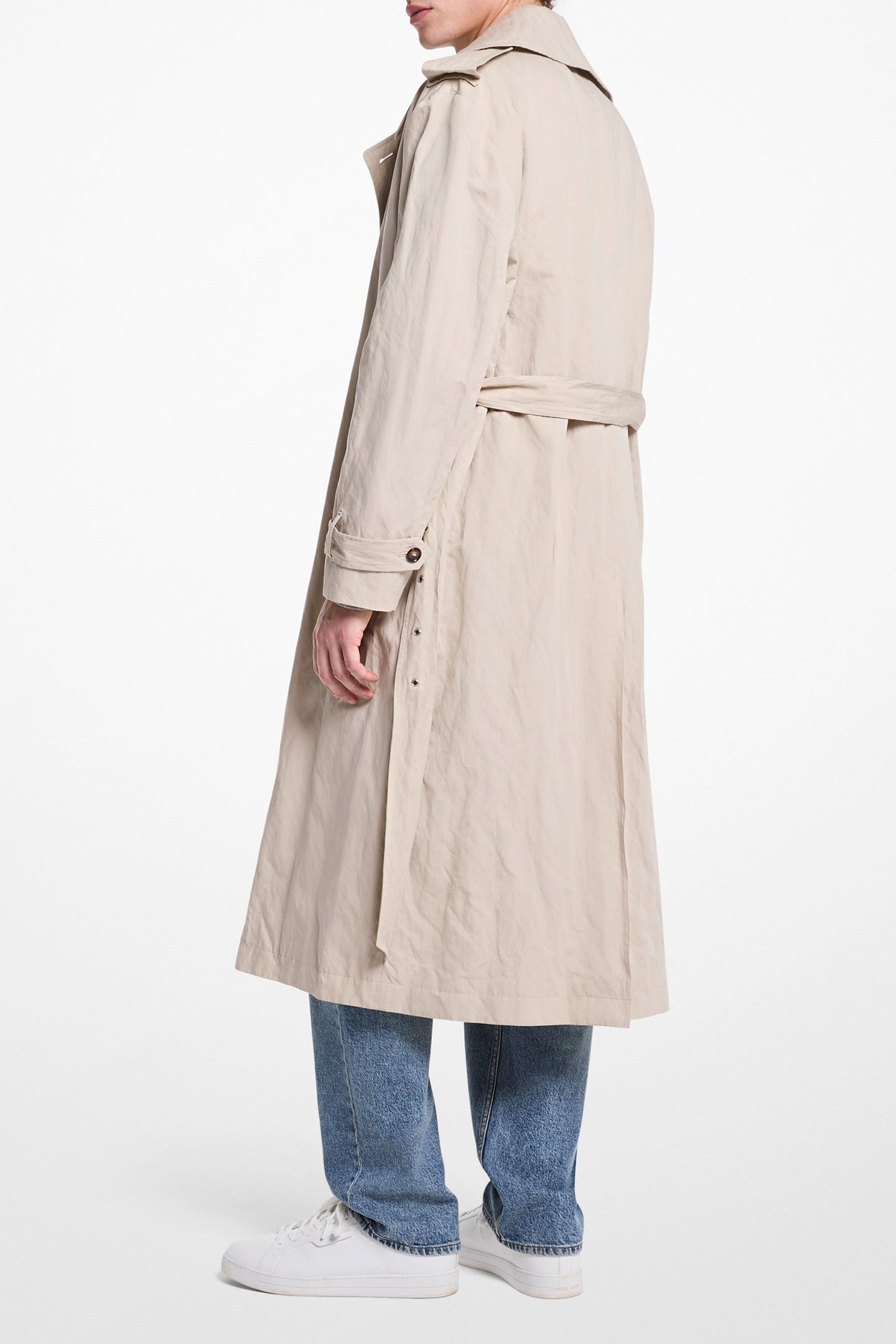 INOX OVERSIZE TRENCH IN BEIGE 2