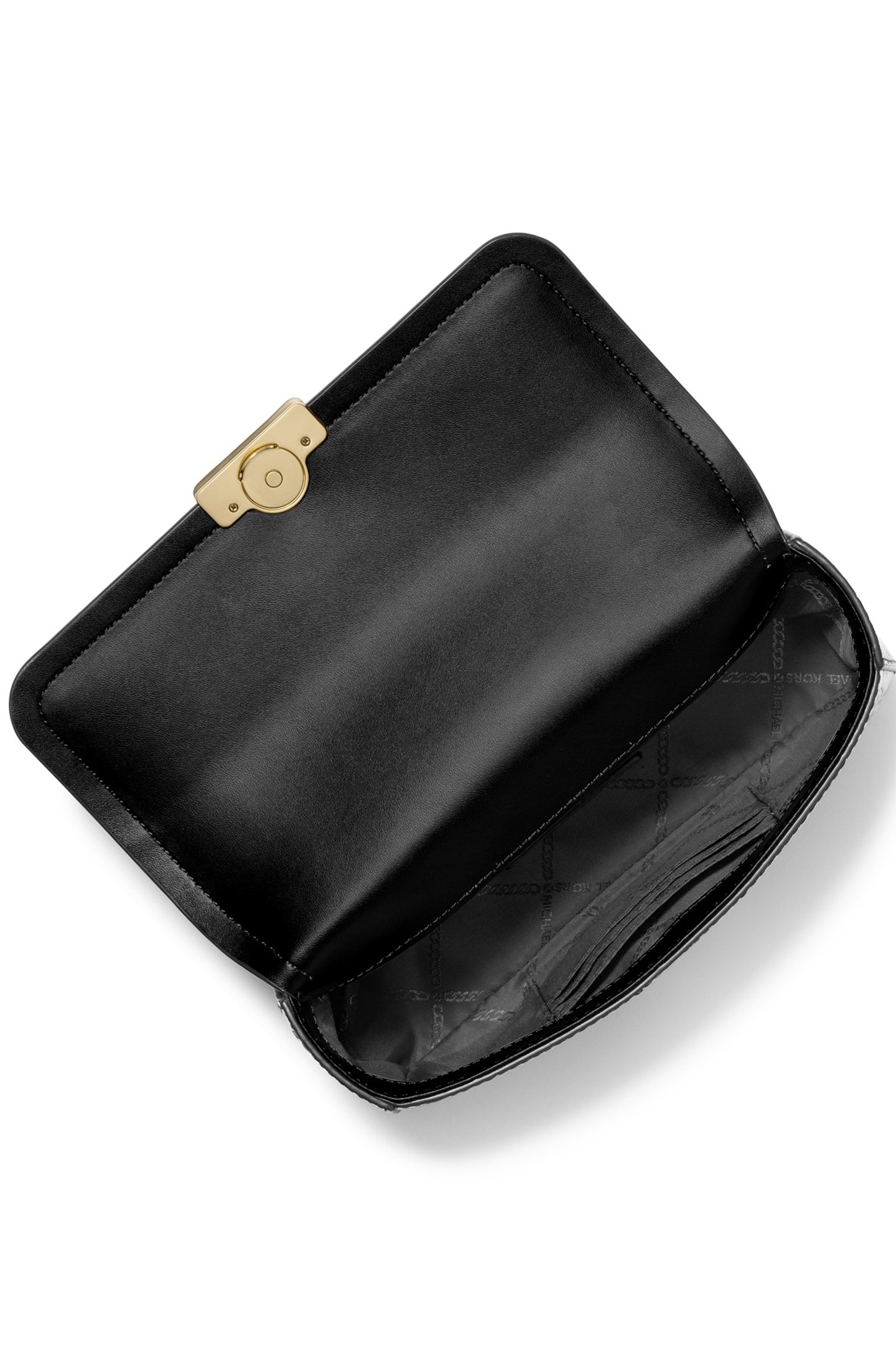 CHAIN SHOULDER BAG IN BLACK LEATHER 3