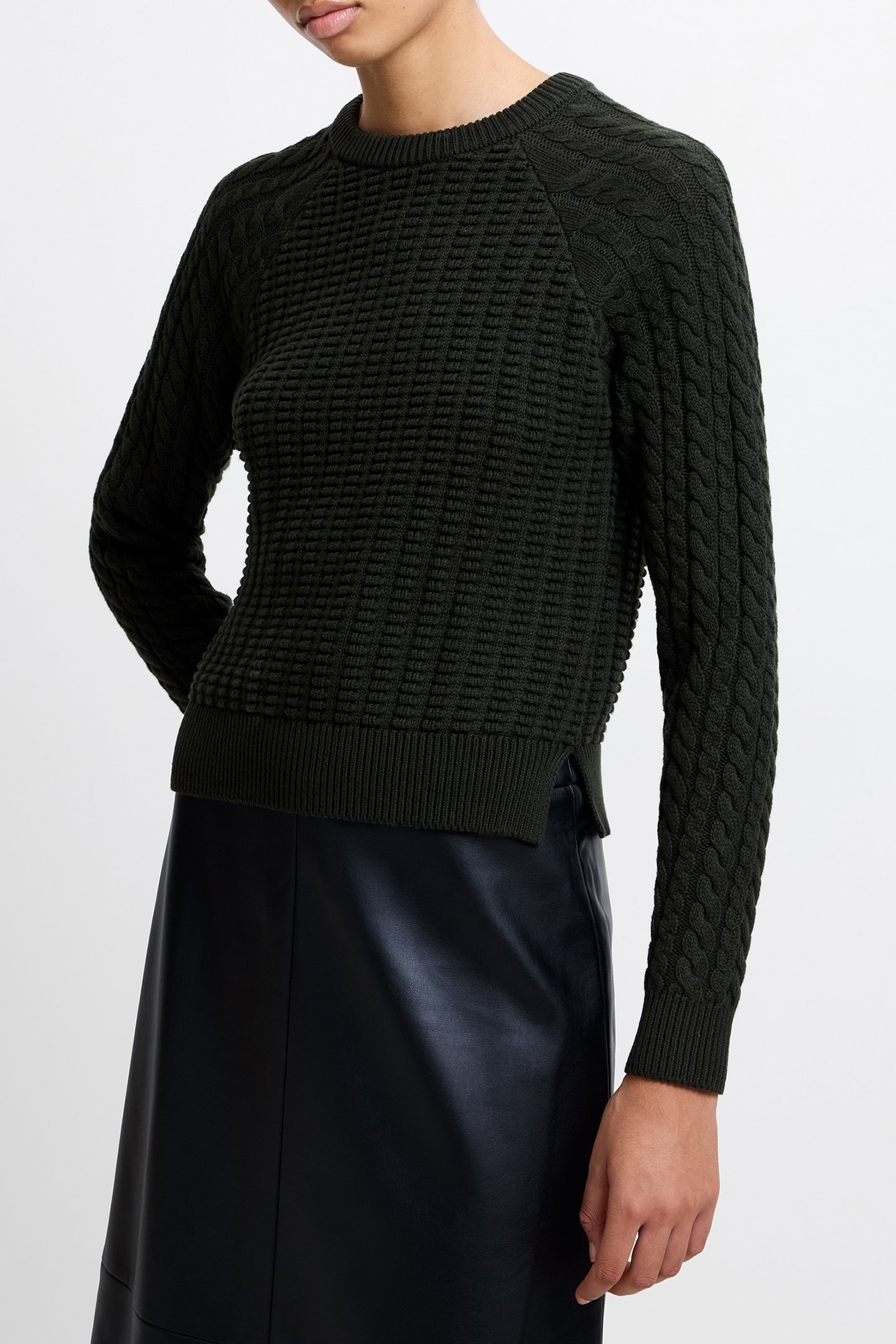 MOZART POPCORN CABLE JUMPER BRUNSWICK GREEN 1