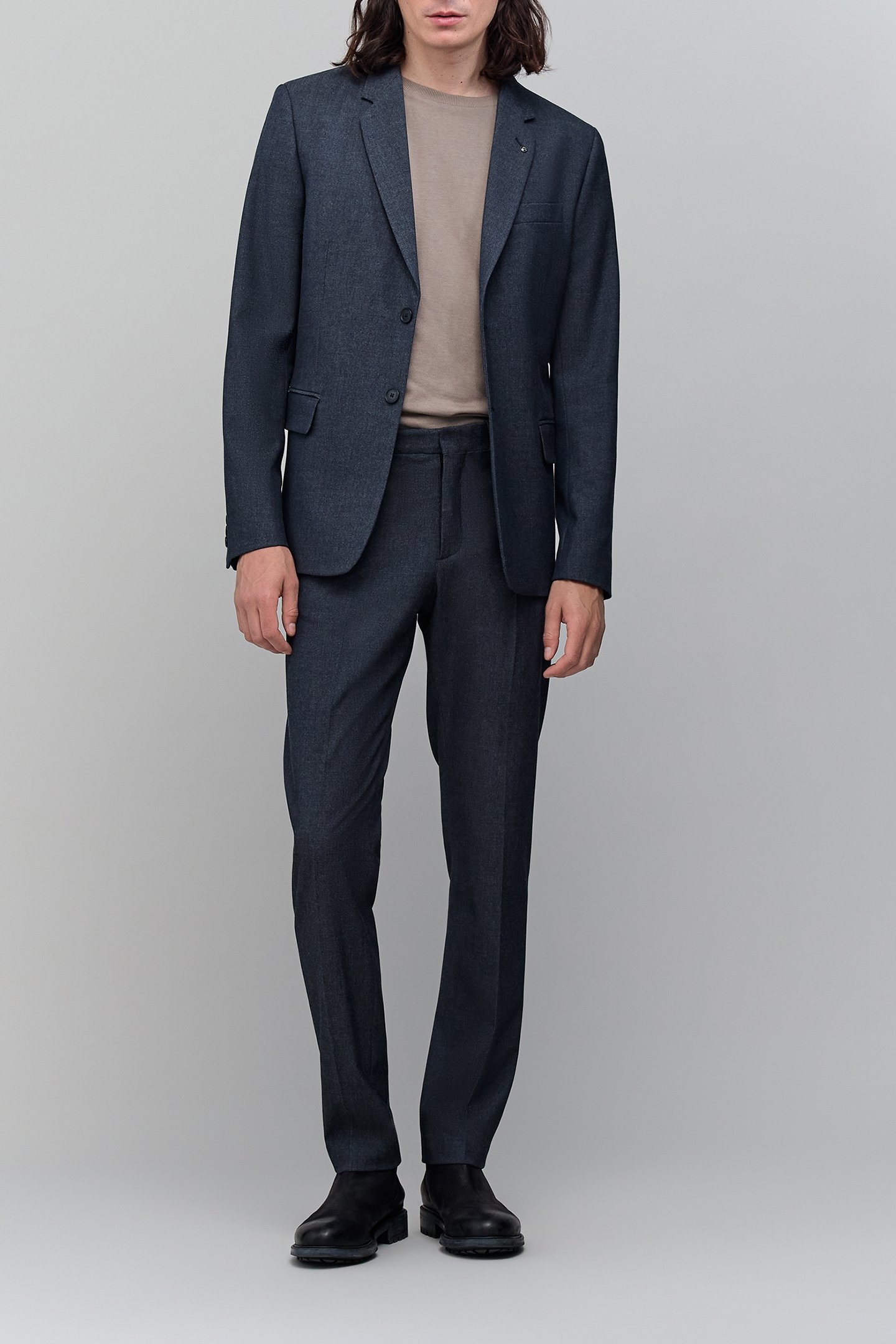 FAUX-UNI NAVY SUIT PANTS NAVY 4