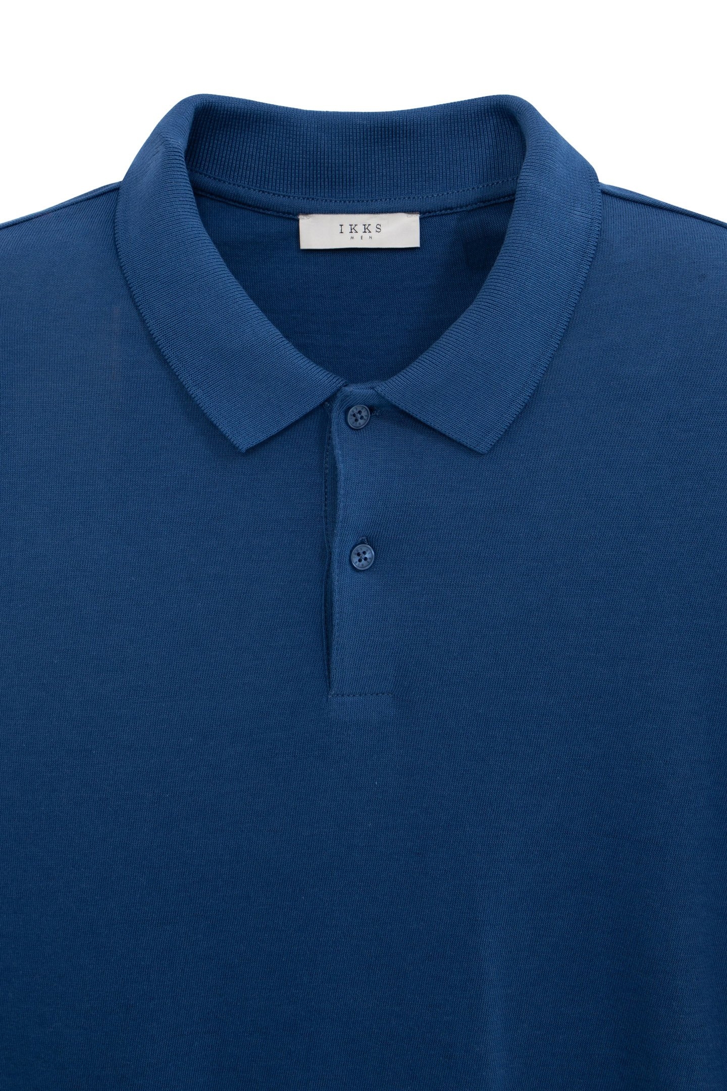COBALT COTTON MODAL POLO SHIRT BLUE 6