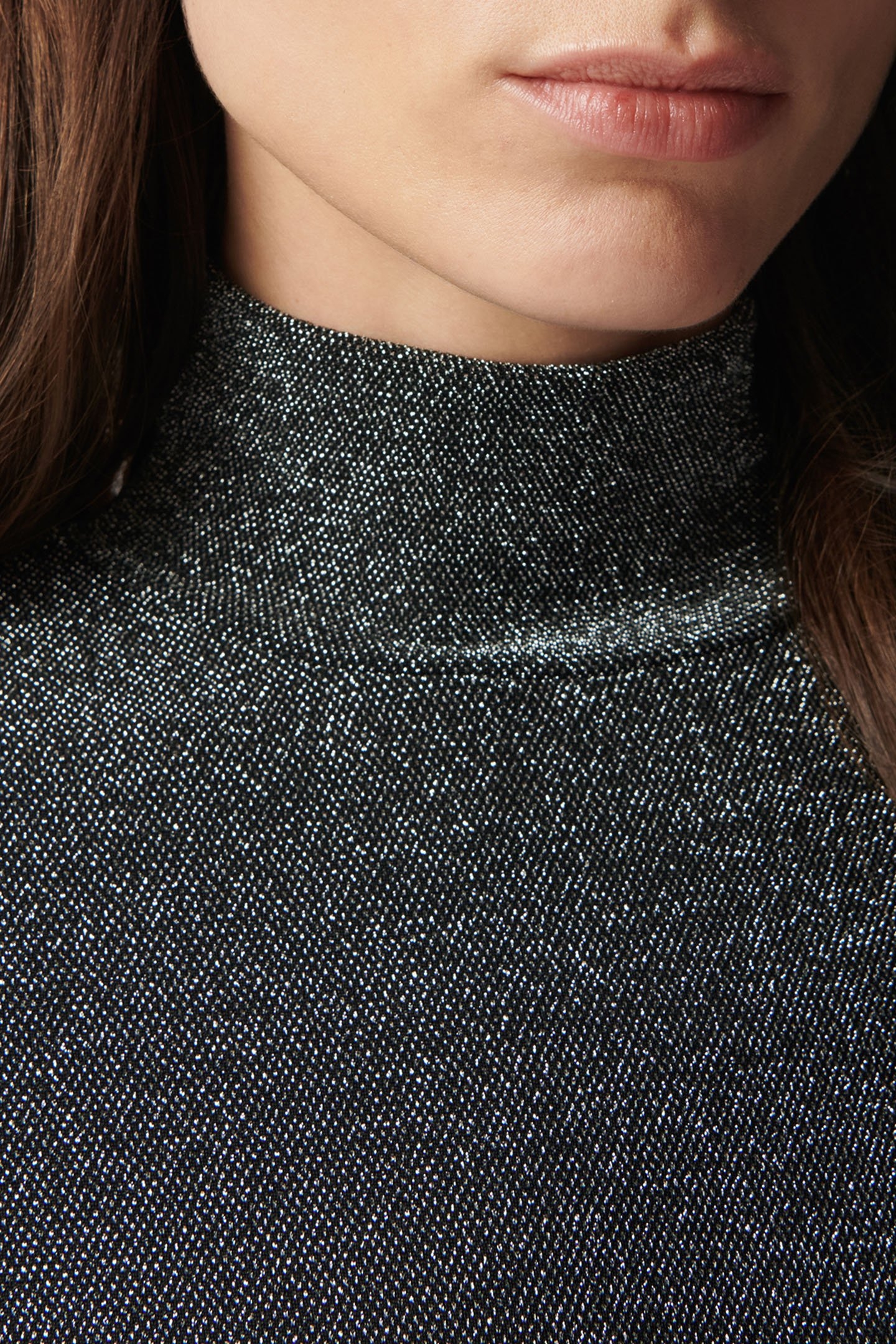 SILVER POCKET TEE WITH SEQUINS MESSAGE SILVER 4