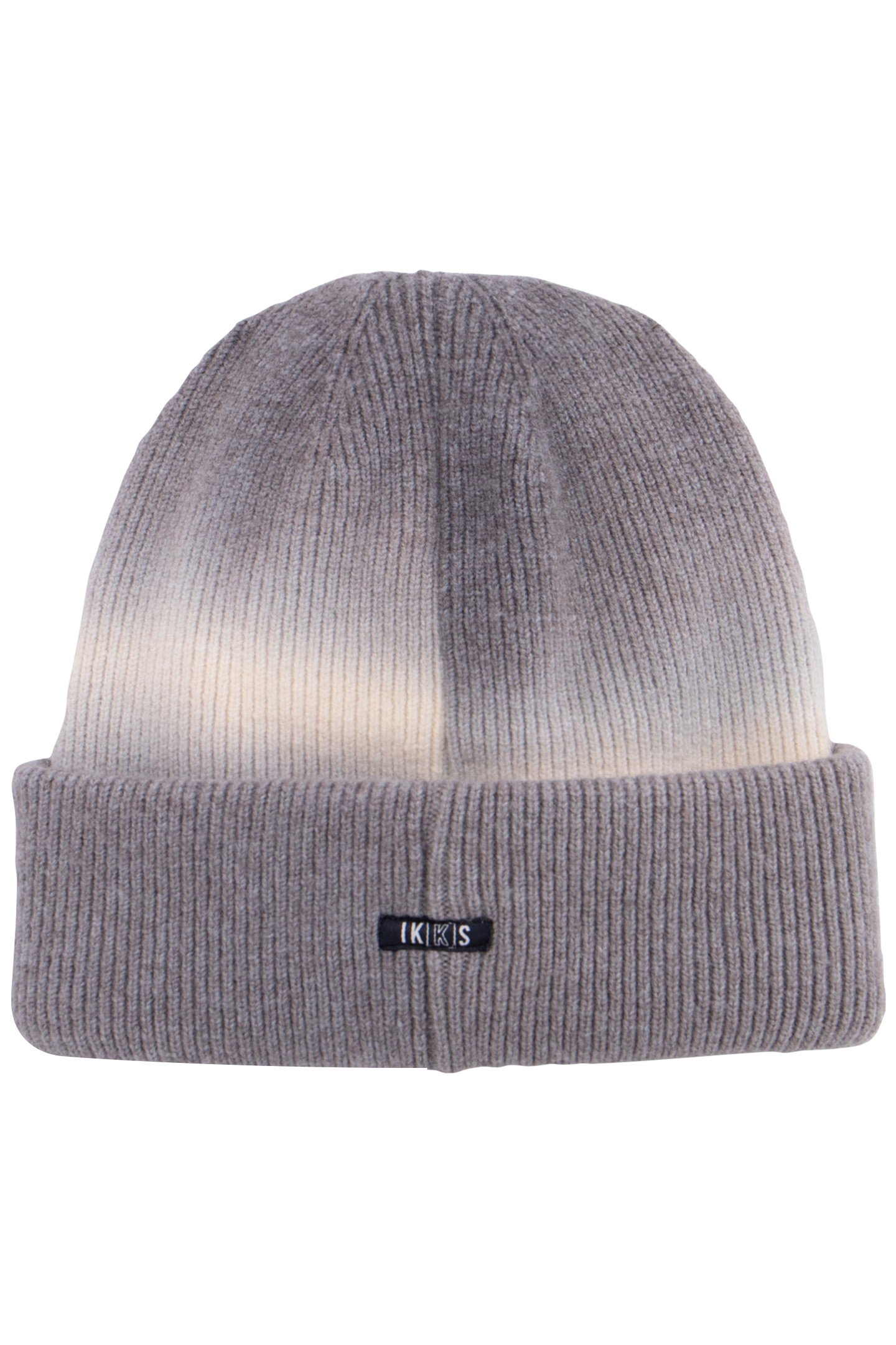 BOY'S GREY TIE AND DYE KNIT HAT WITH MASK CUT-OUT 2