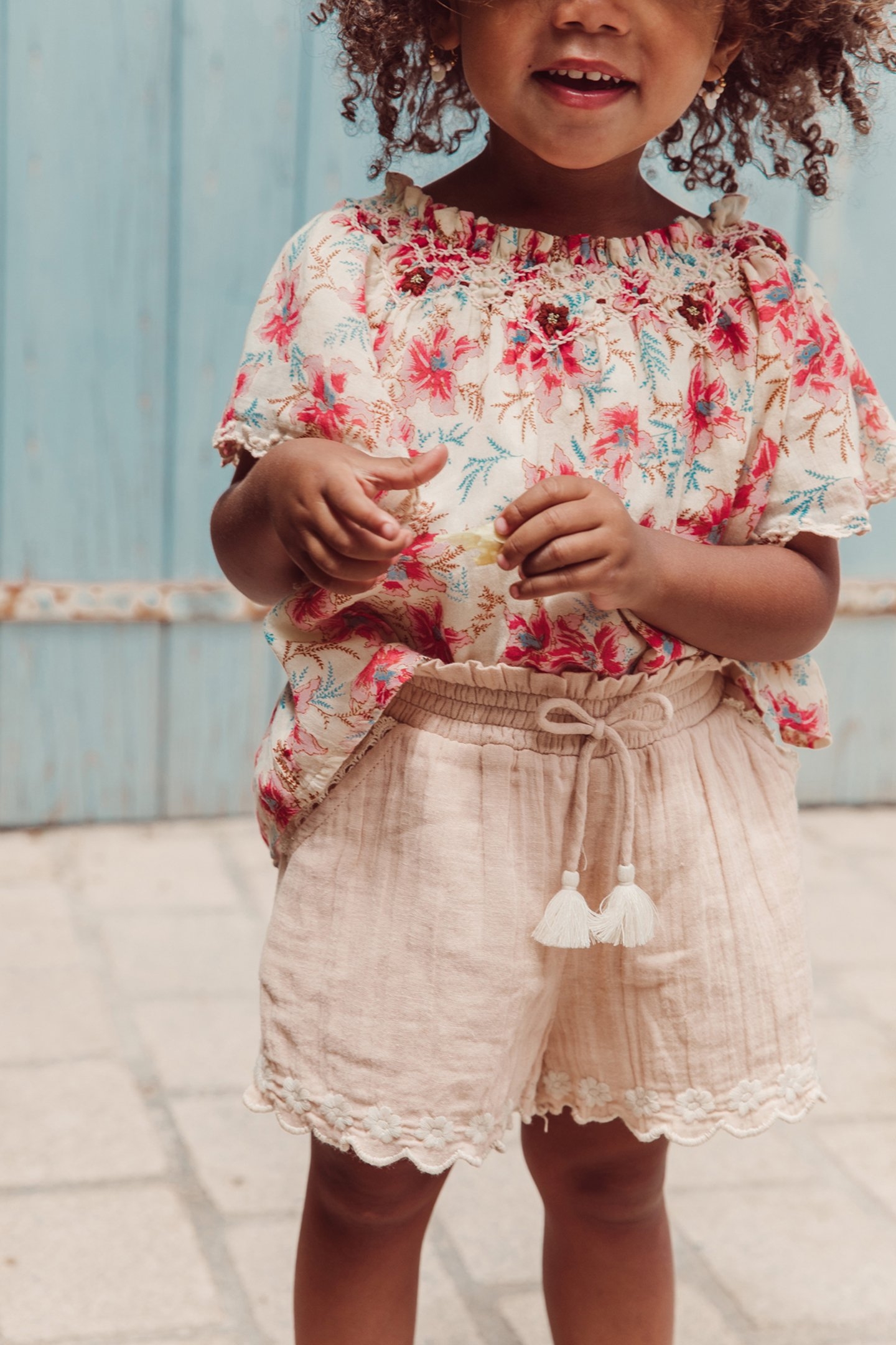 BLOUSE FLORE RASPBERRY FLOWERS 3