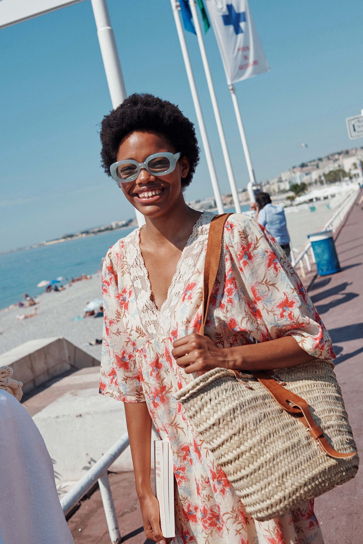 DRESS OTTI RASPBERRY FLOWERS 2