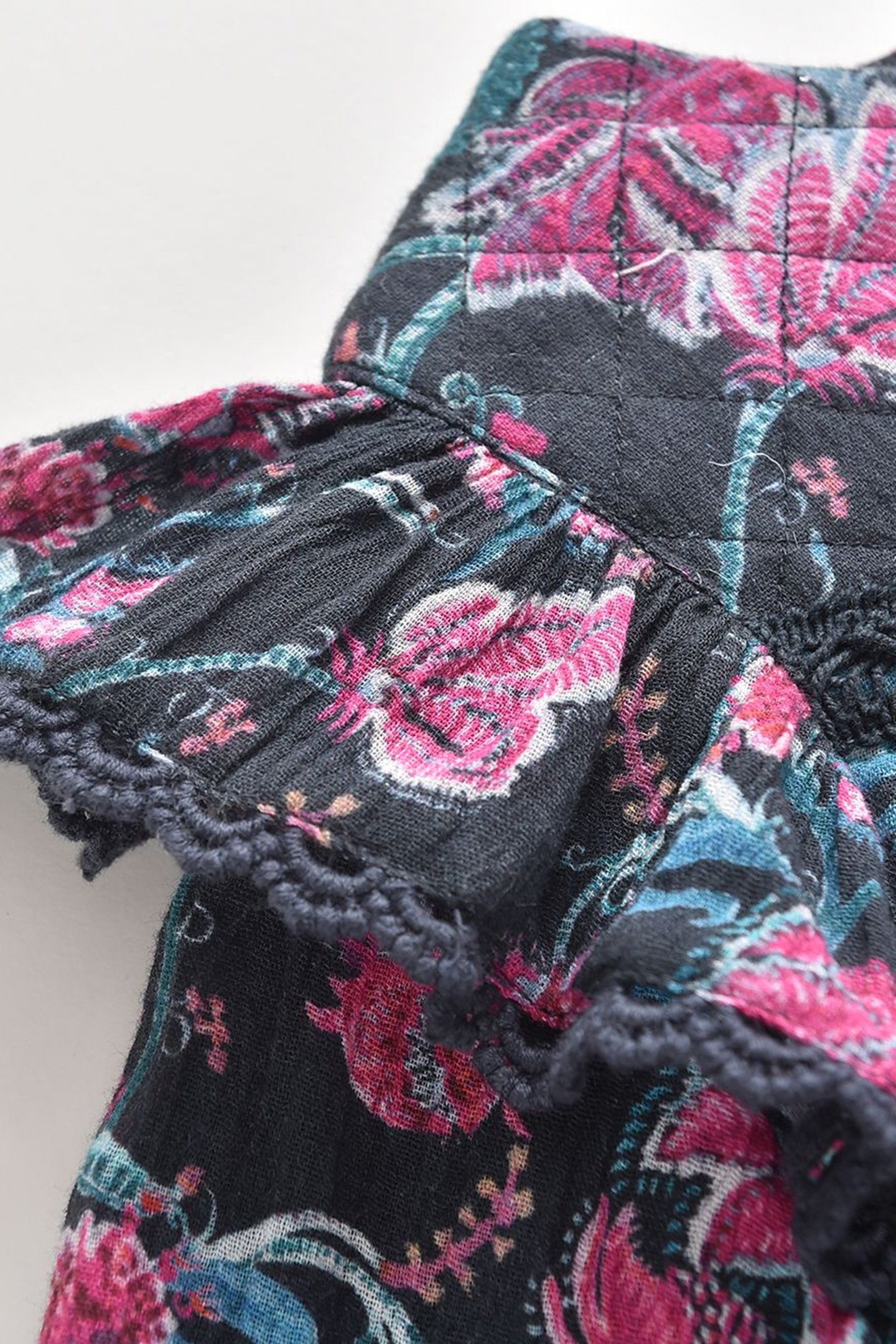 DRESS LARA CHARCOAL WILDFLOWERS 5