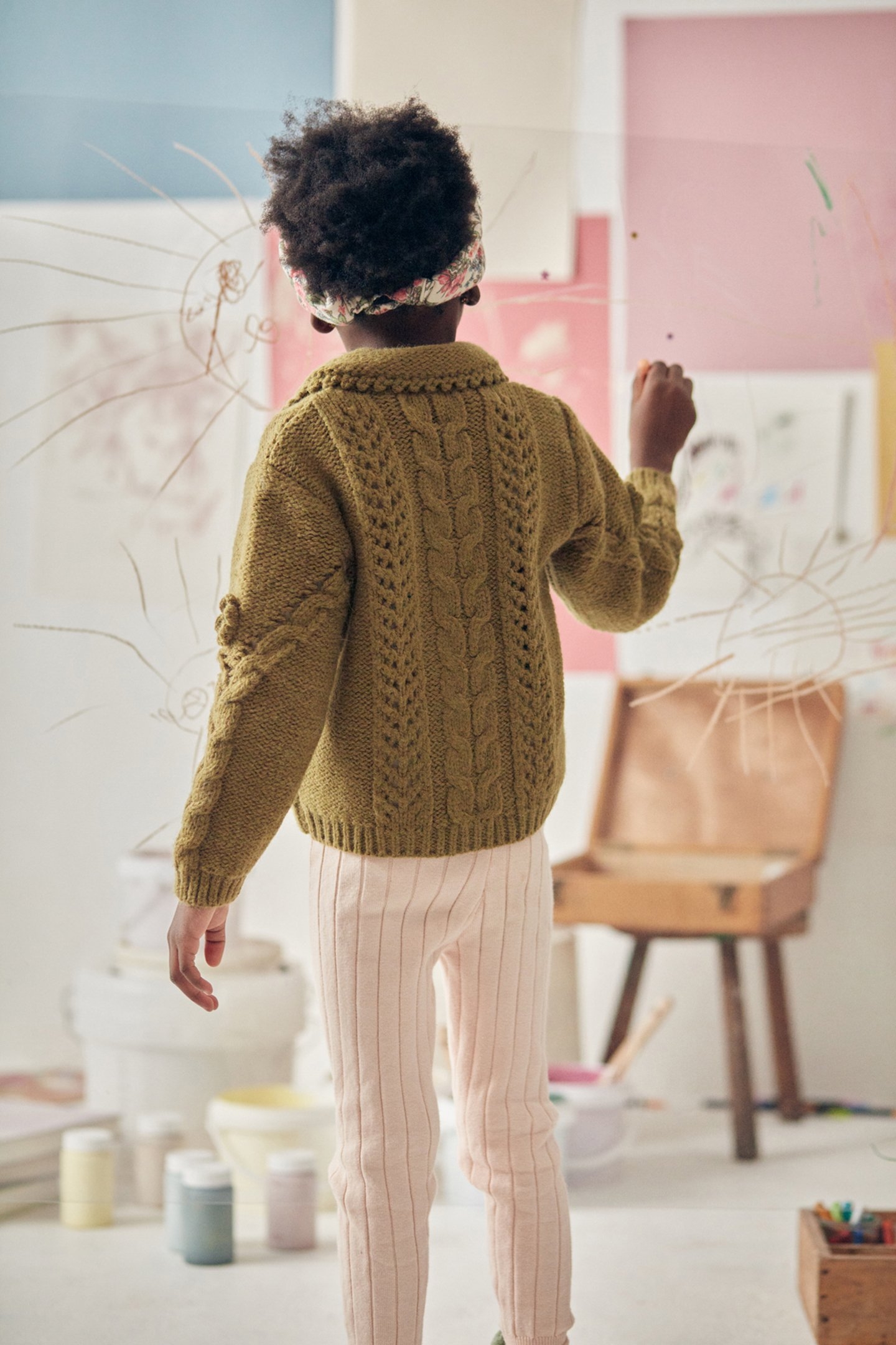 CARDIGAN LOUNY KHAKI 2