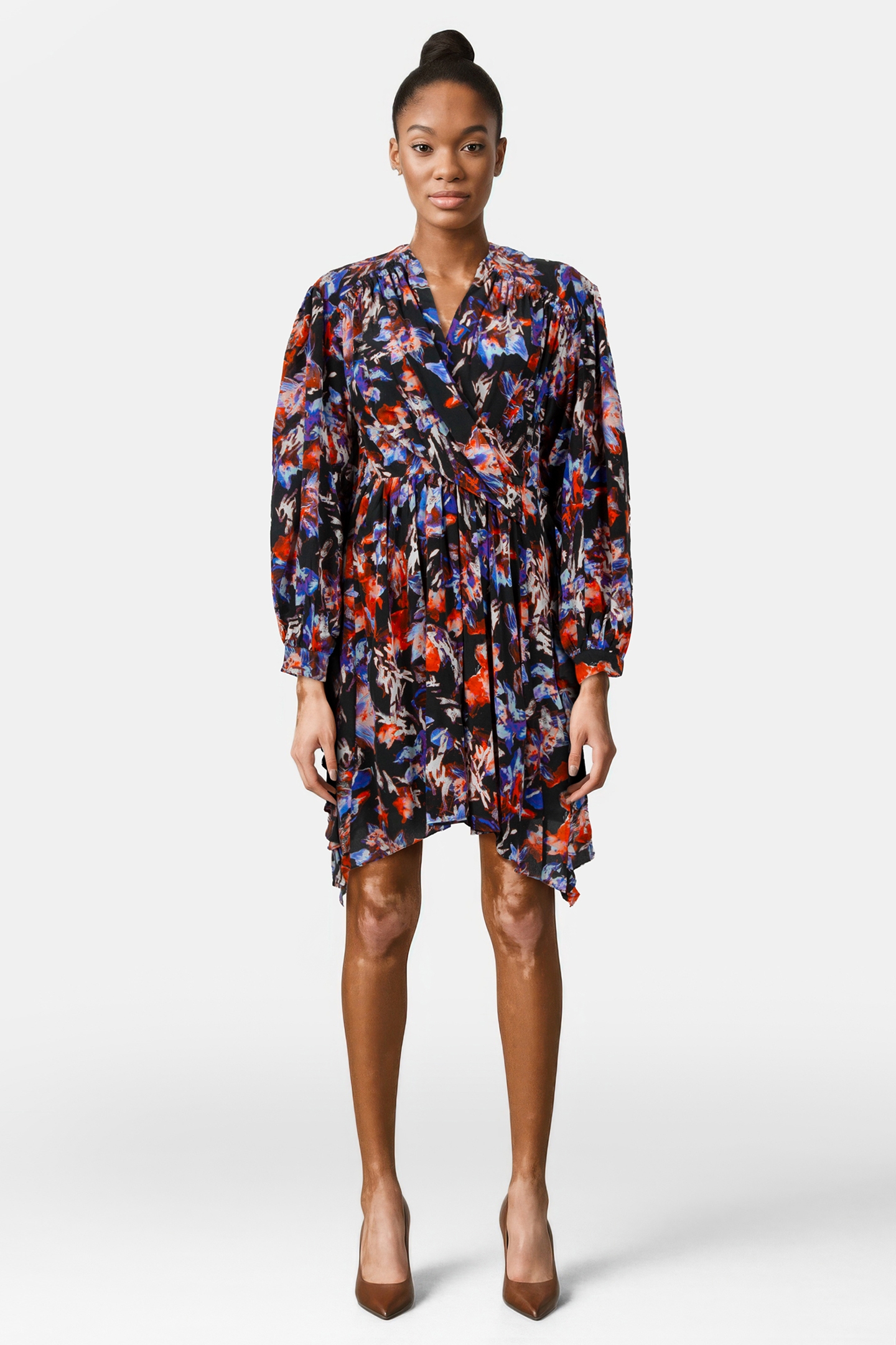 MOAVI DRESS BLACK MULTICO 1