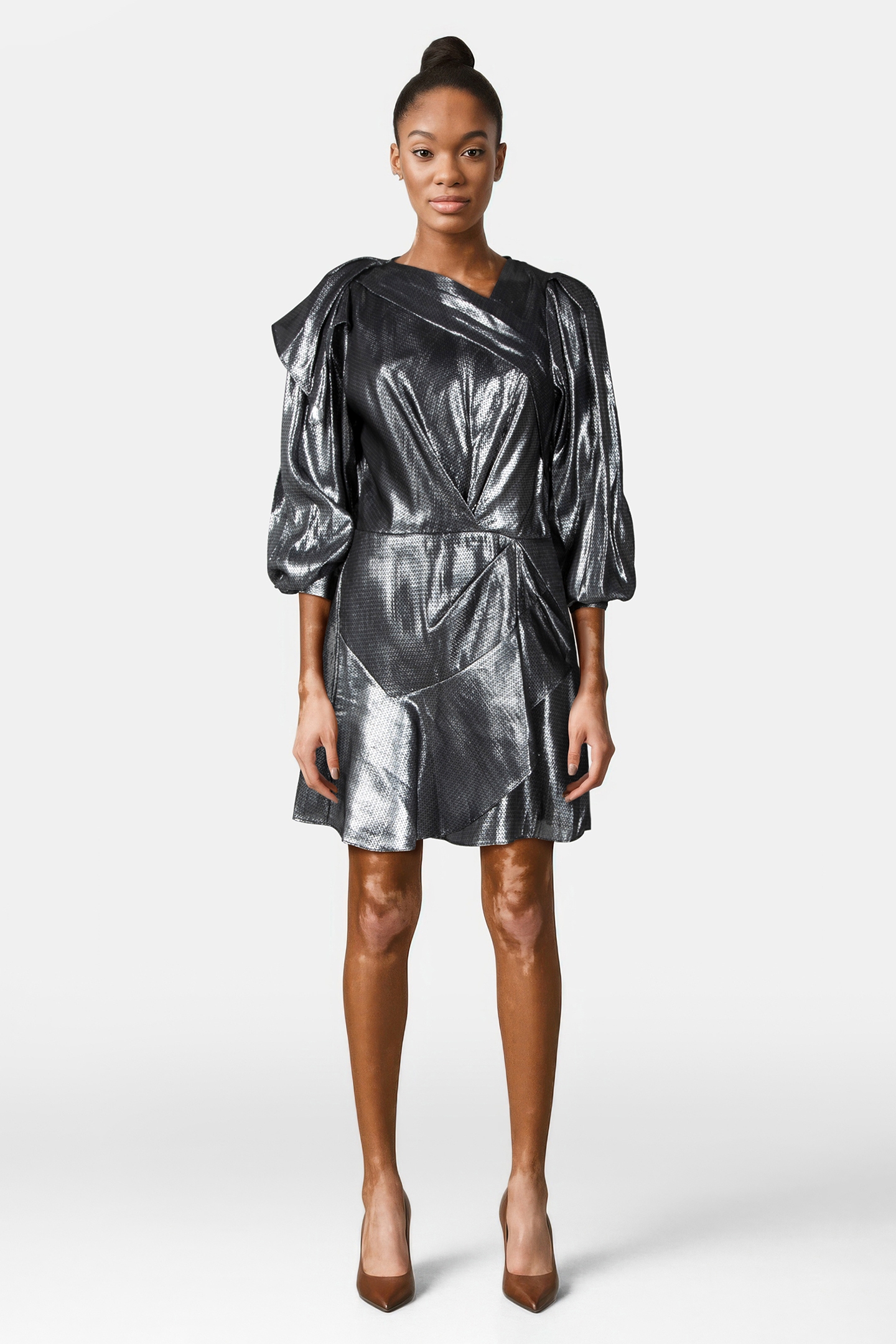 KINAO DRESS BLACK LUREX 1