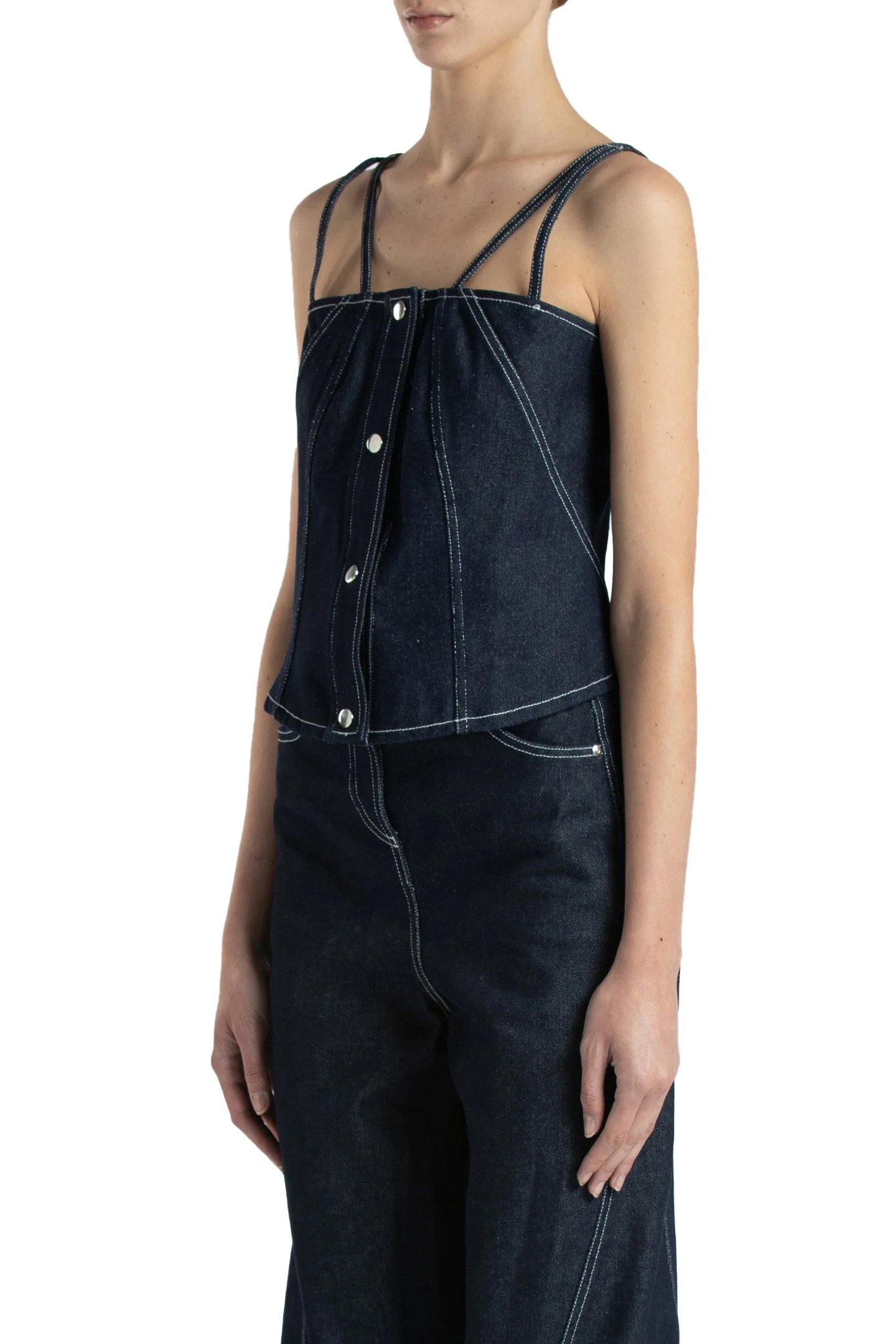 DENIM BUSTIER NAVY 1