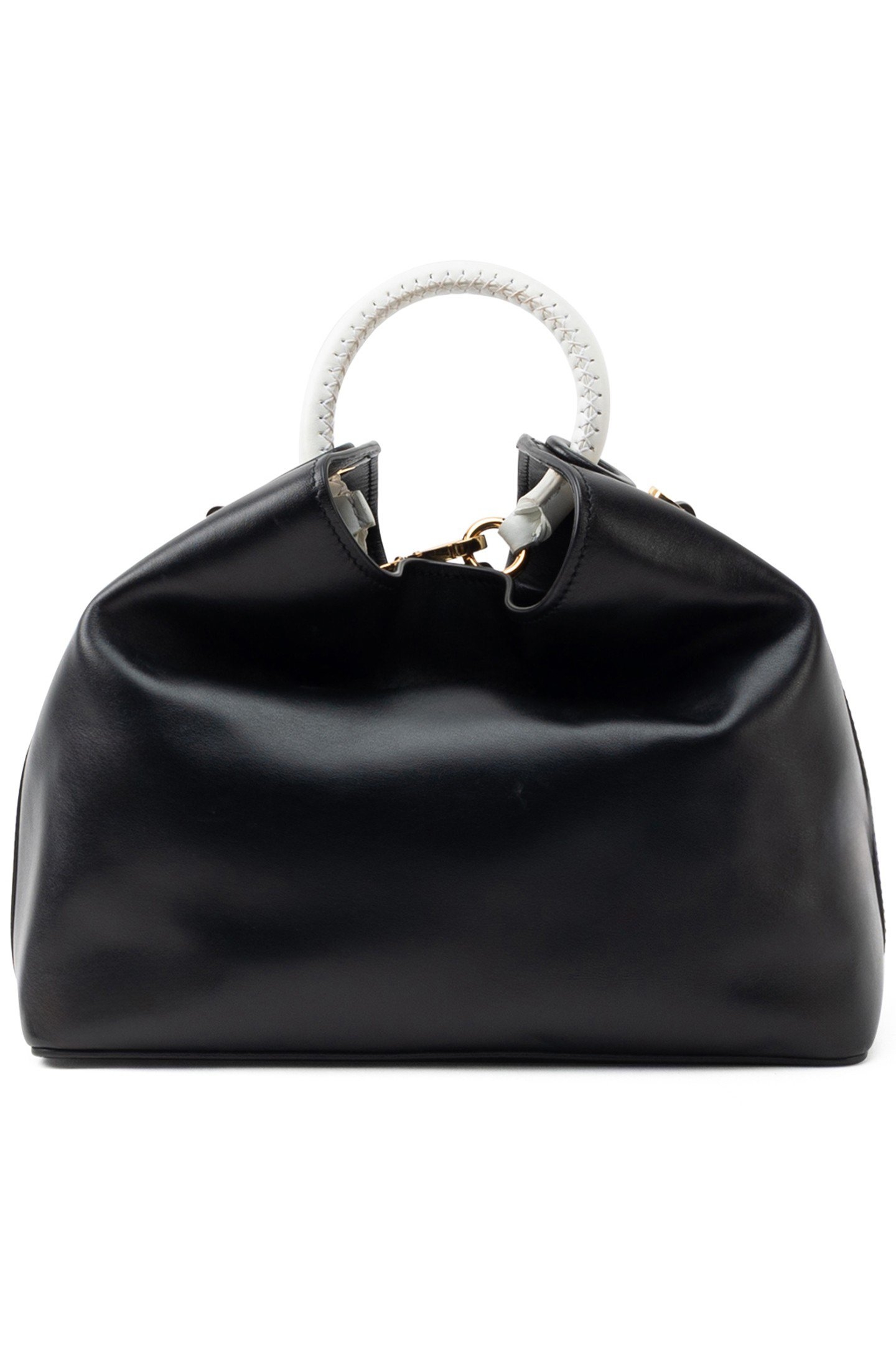 RAISIN LEATHER BLACK/WHITE 1