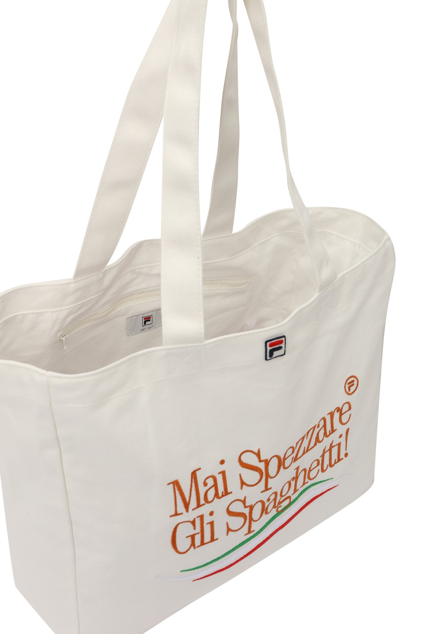 NAVIGLI GRAPHIC CANVAS SHOPPER EGRET 4