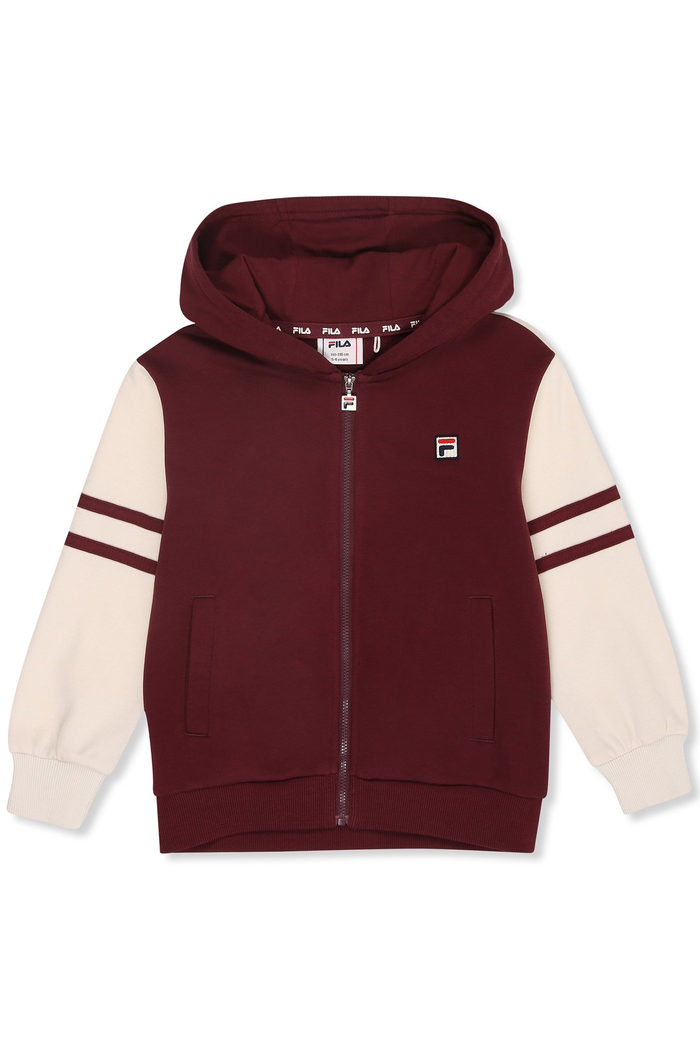 UNISEX VERCELLI REGULAR HOODED TRACK JACKET FIG-EGRET 1