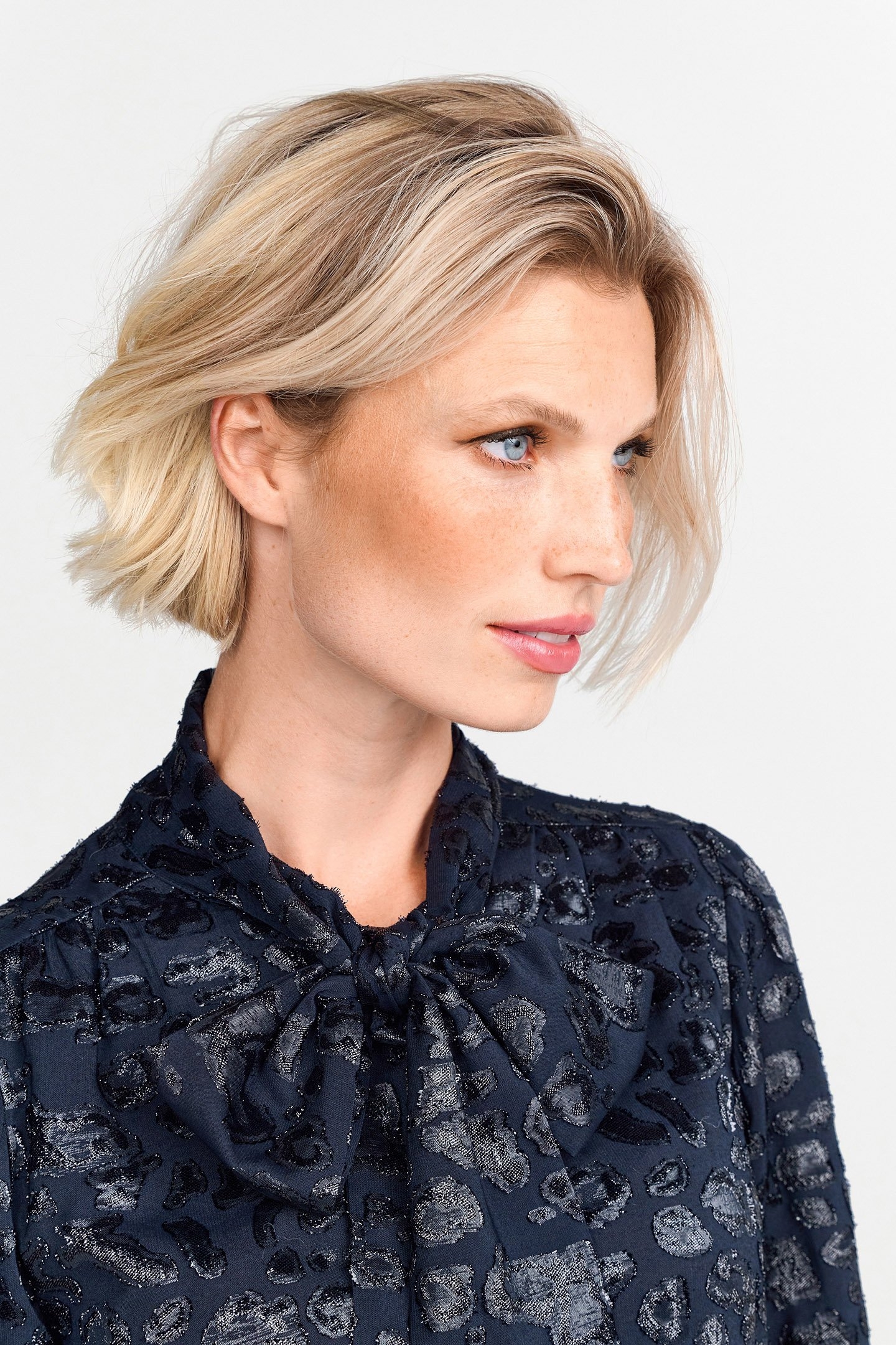 BLOUSE WITH BOW MIDNIGHT BLUE 5