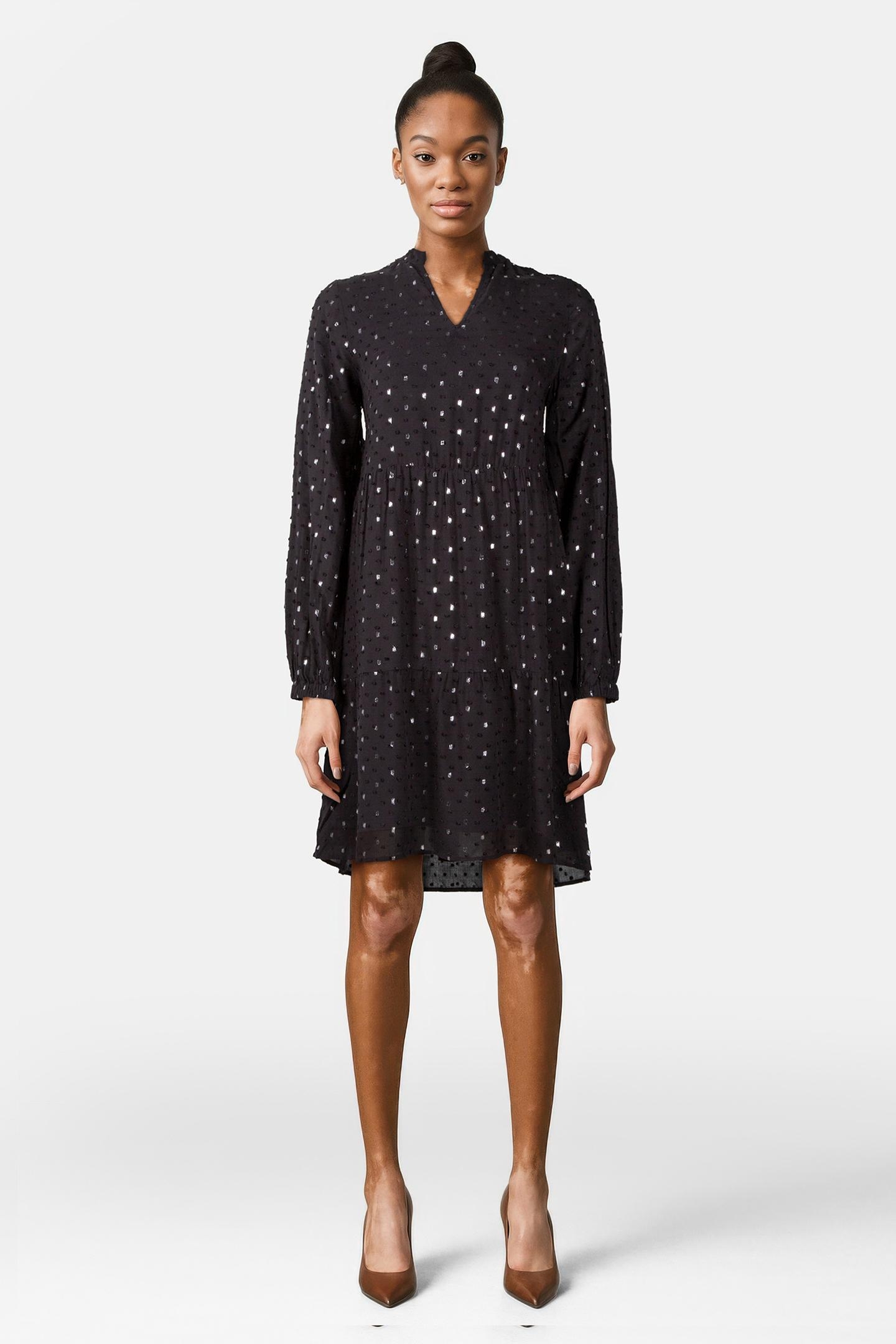 COMMA DRESSES GREY/BLACK 1