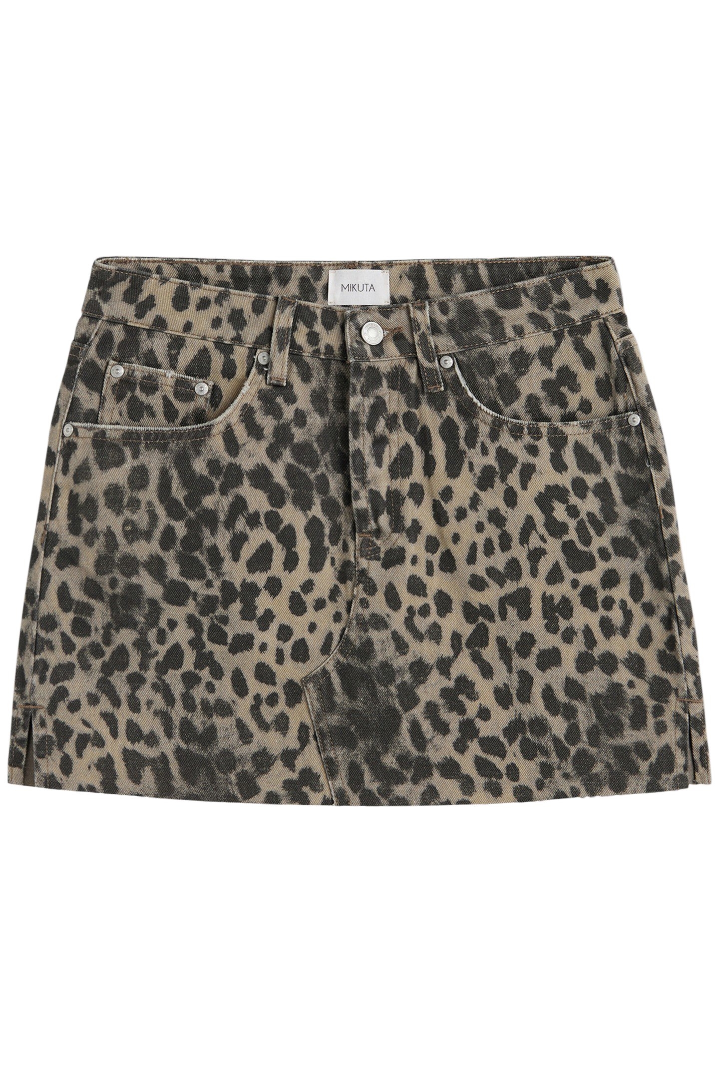 THE LEO SLIT DENIM SKIRT 1