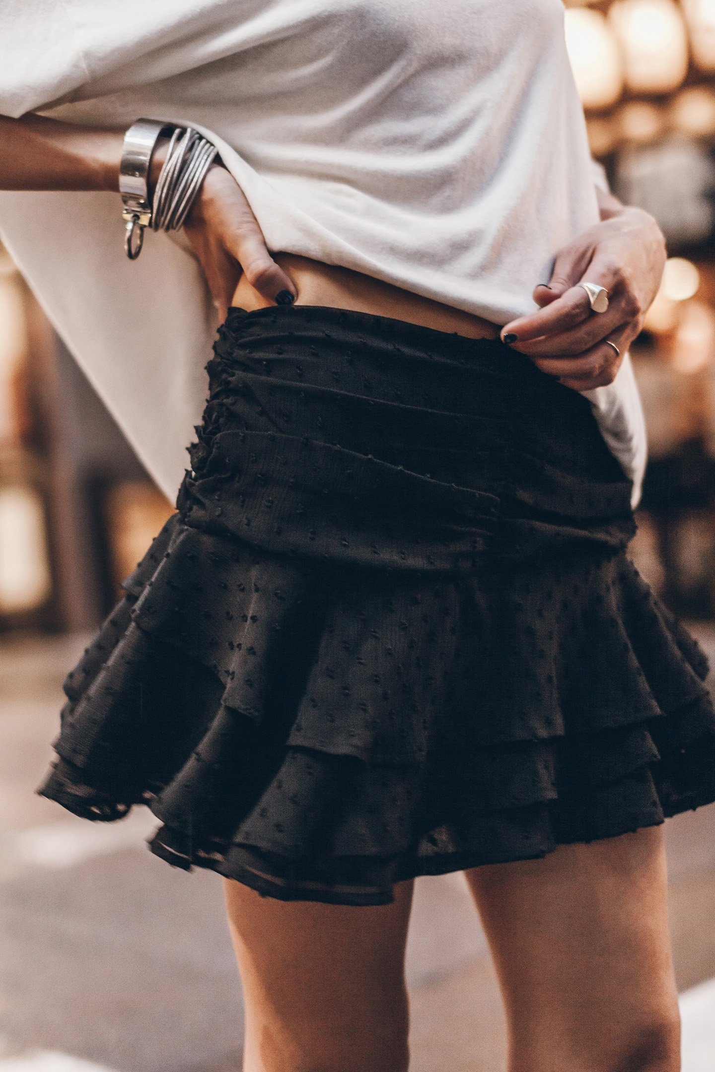 THE BLACK RUFFLE SKORT 3