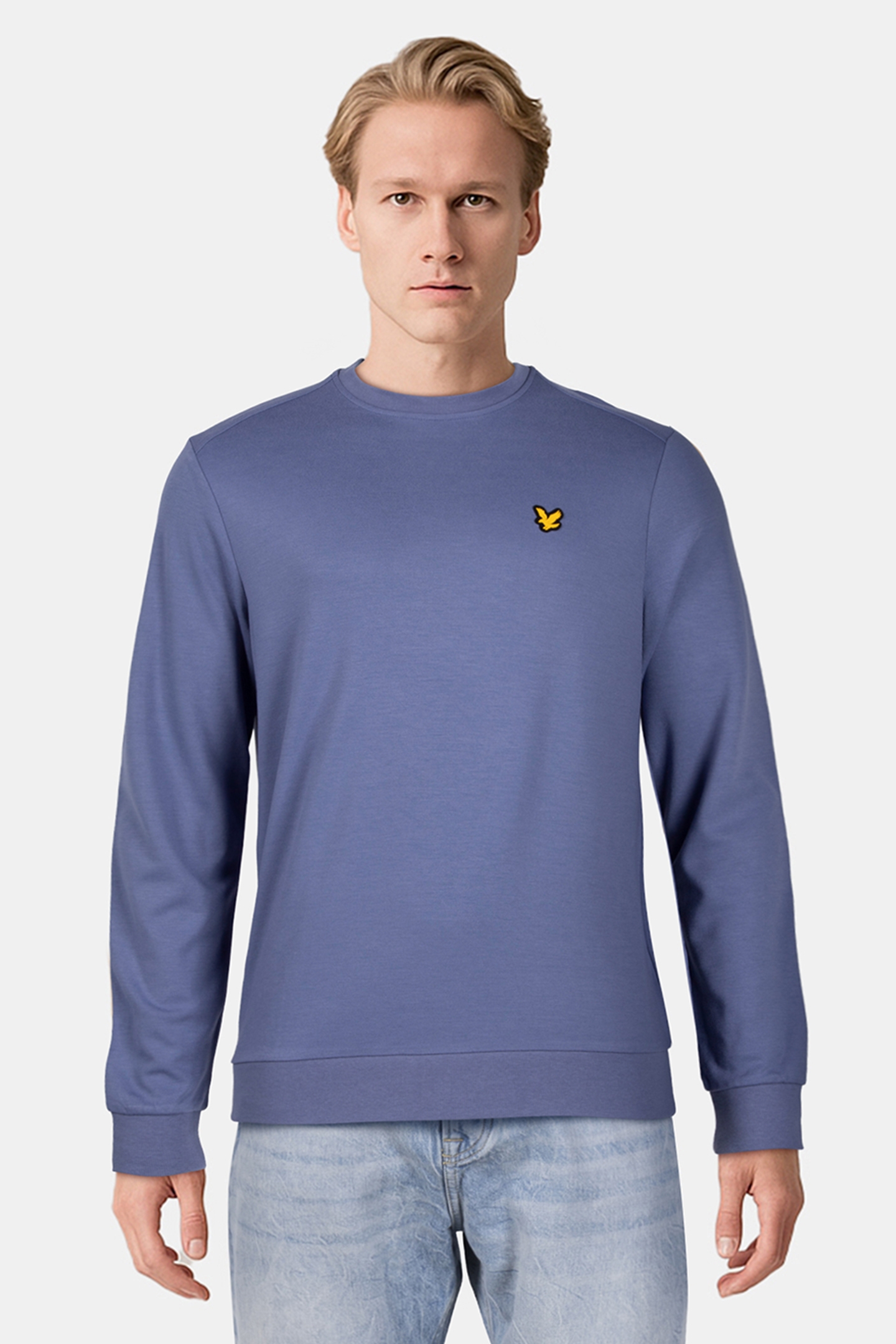 CREW NECK FLY FLEECE EXPLORER BLUE 1