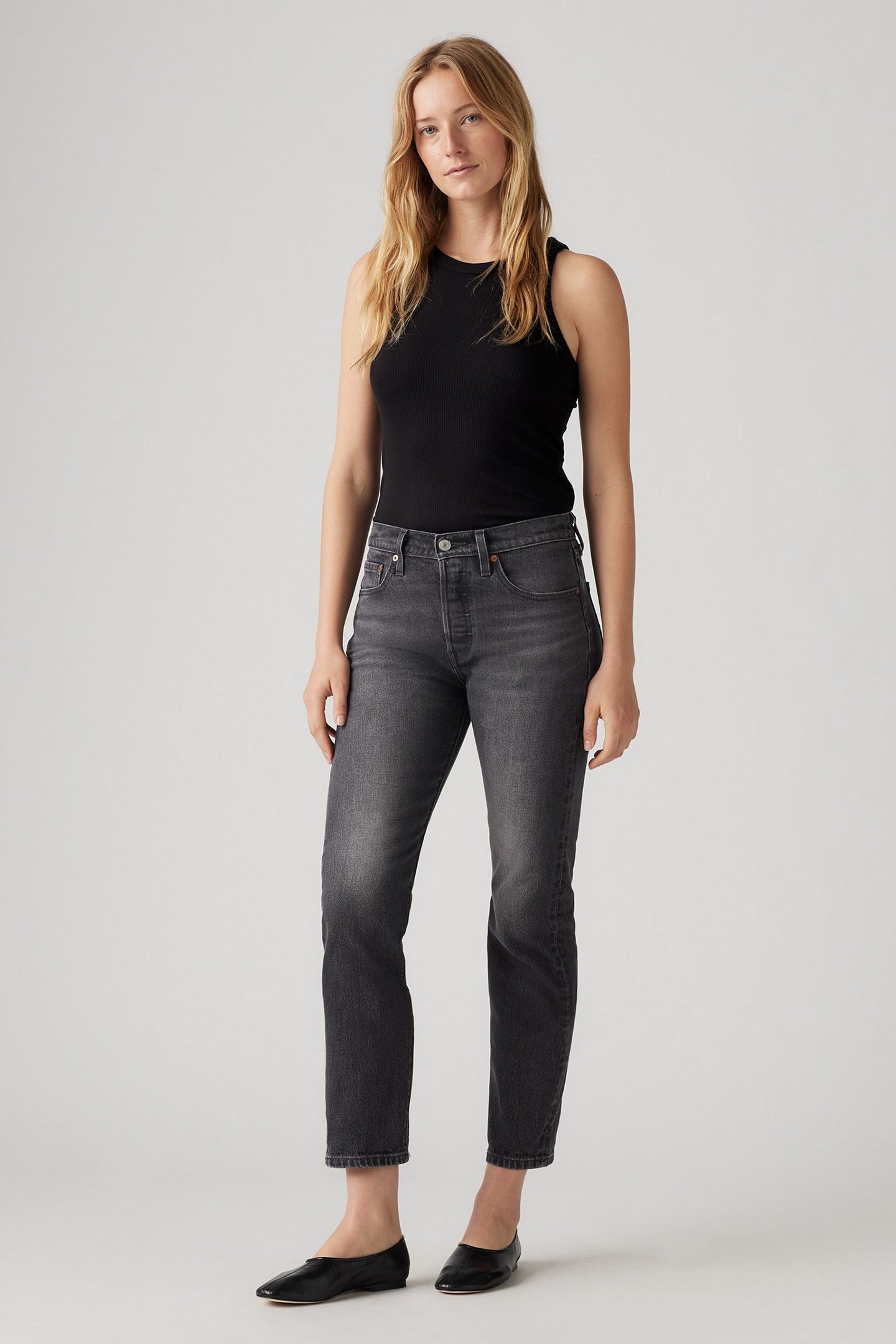 501® CROP JEANS BLACK 6