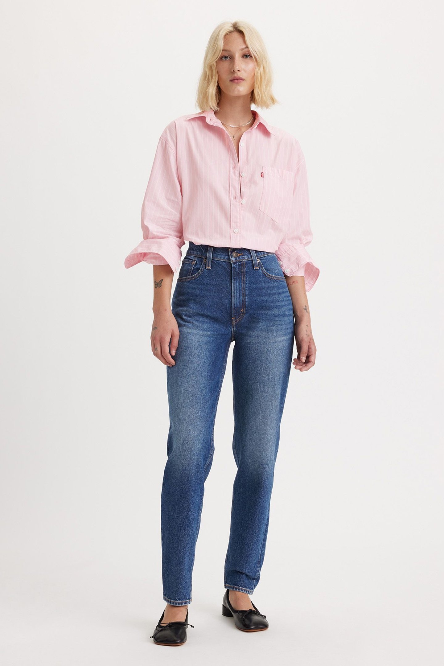 80S MOM JEANS DARK INDIGO 2