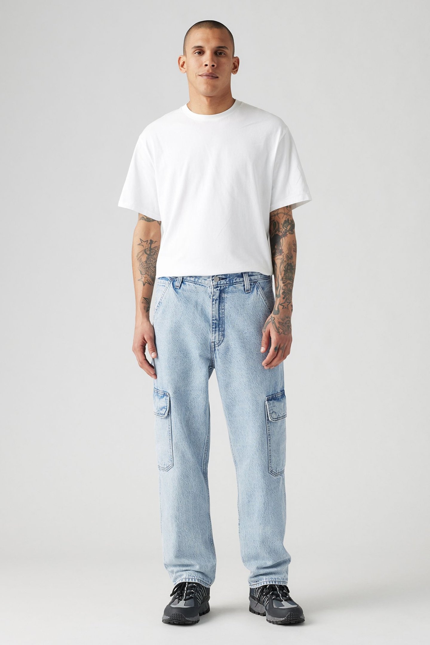 568™ LOOSE STRAIGHT CARGOS LIGHT INDIGO 6