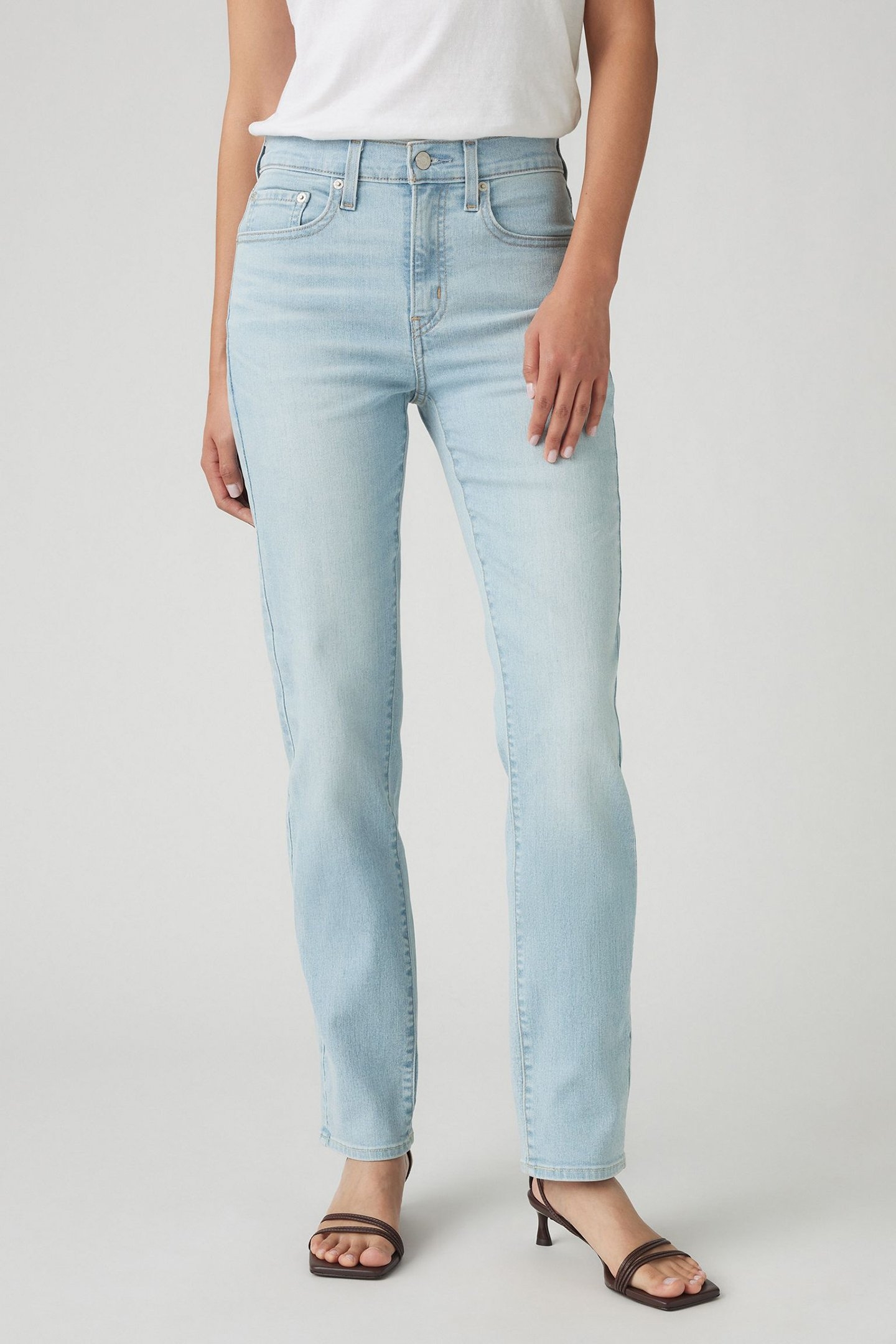 724™ HIGH RISE STRAIGHT JEANS LIGHT INDIGO 1