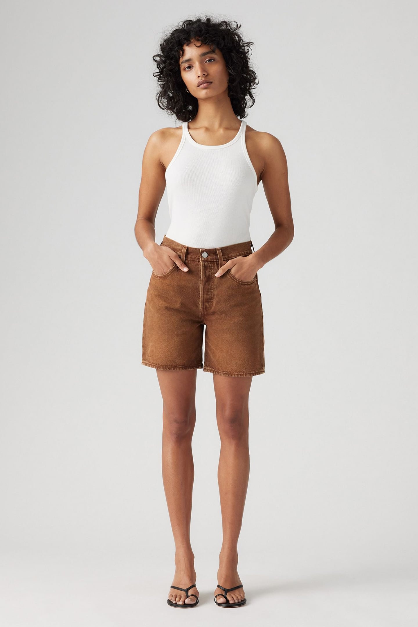 501® MID THIGH SHORTS BROWN 6