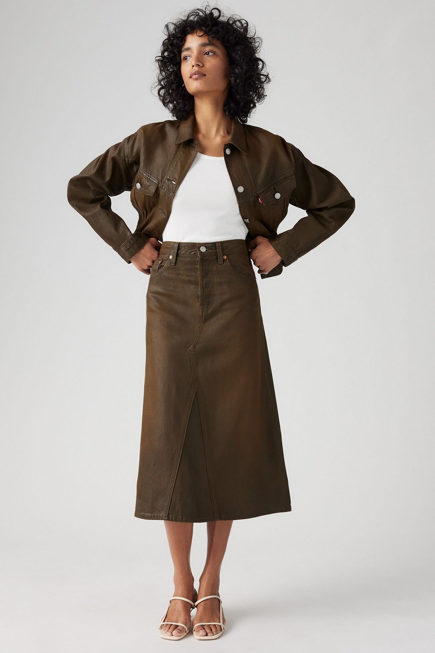PAY DAY SKIRT BROWN 2