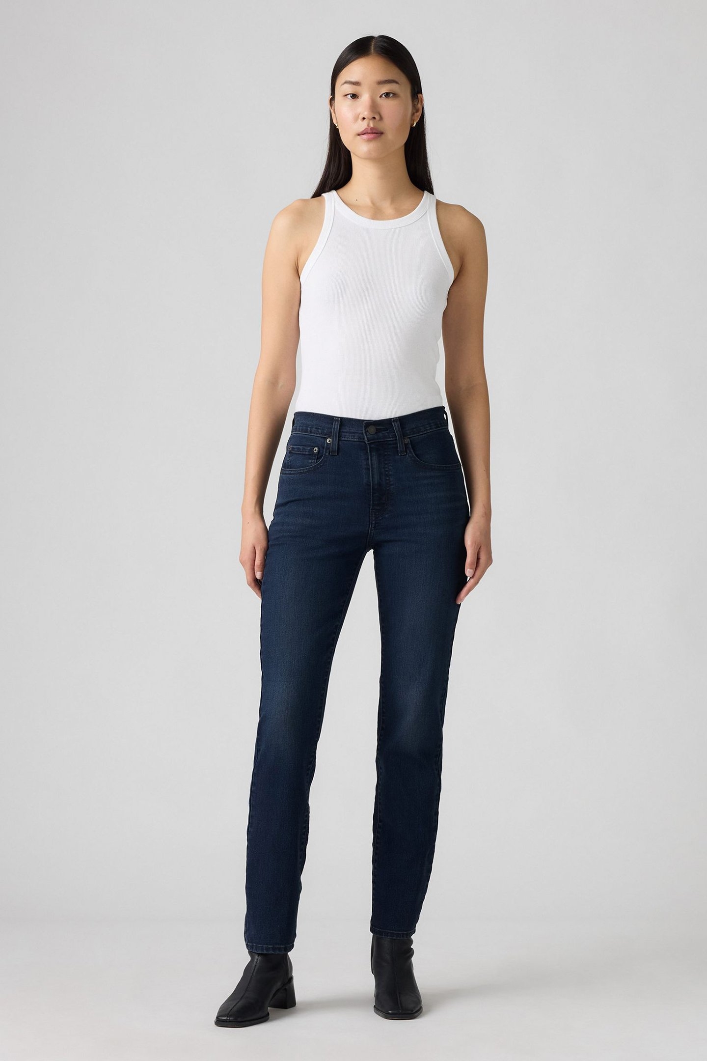 724™ HIGH RISE STRAIGHT JEANS DARK INDIGO 6