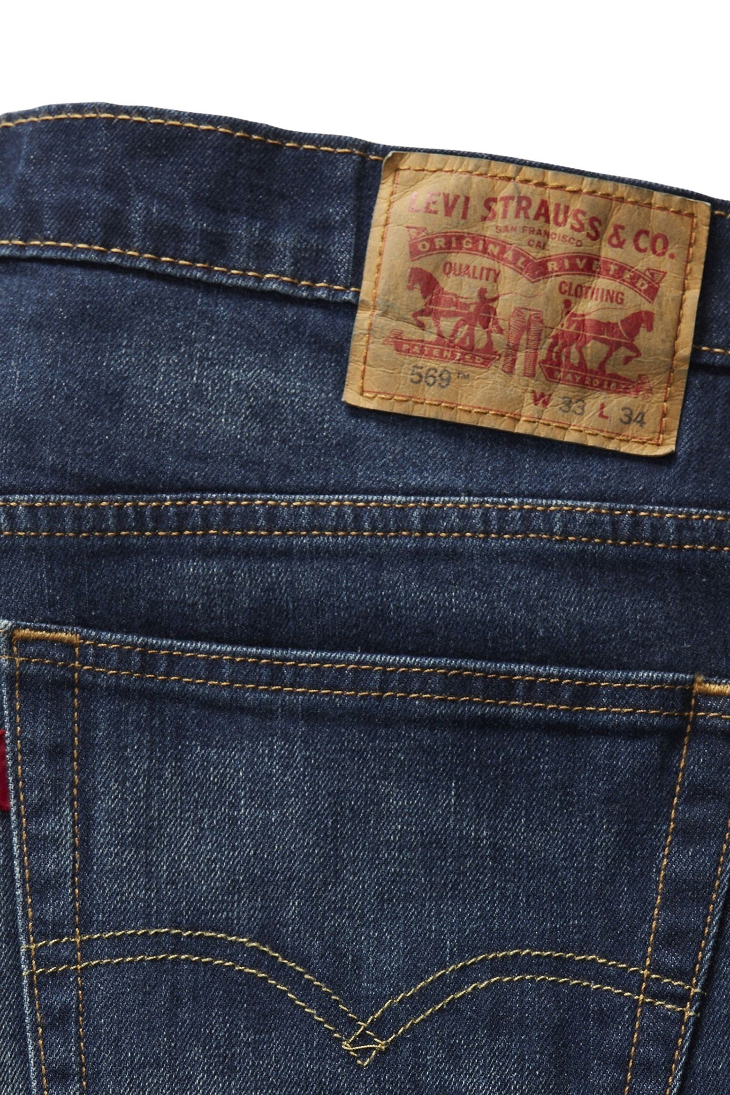 569® LOOSE STRAIGHT JEANS DARK INDIGO 6