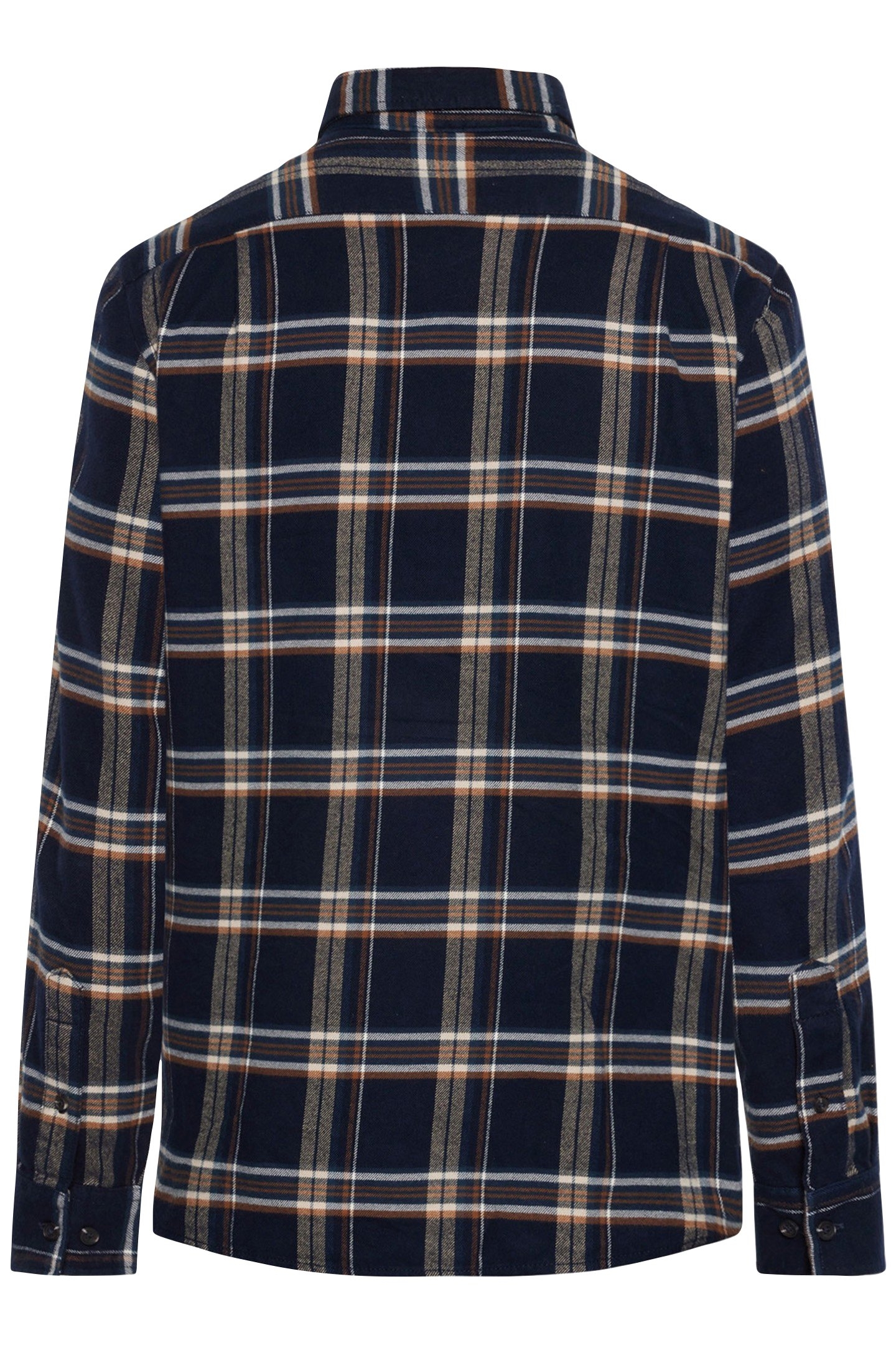 SONNYSI FLANNEL CHECK L/S SHIRTS DEEP MARINE 5