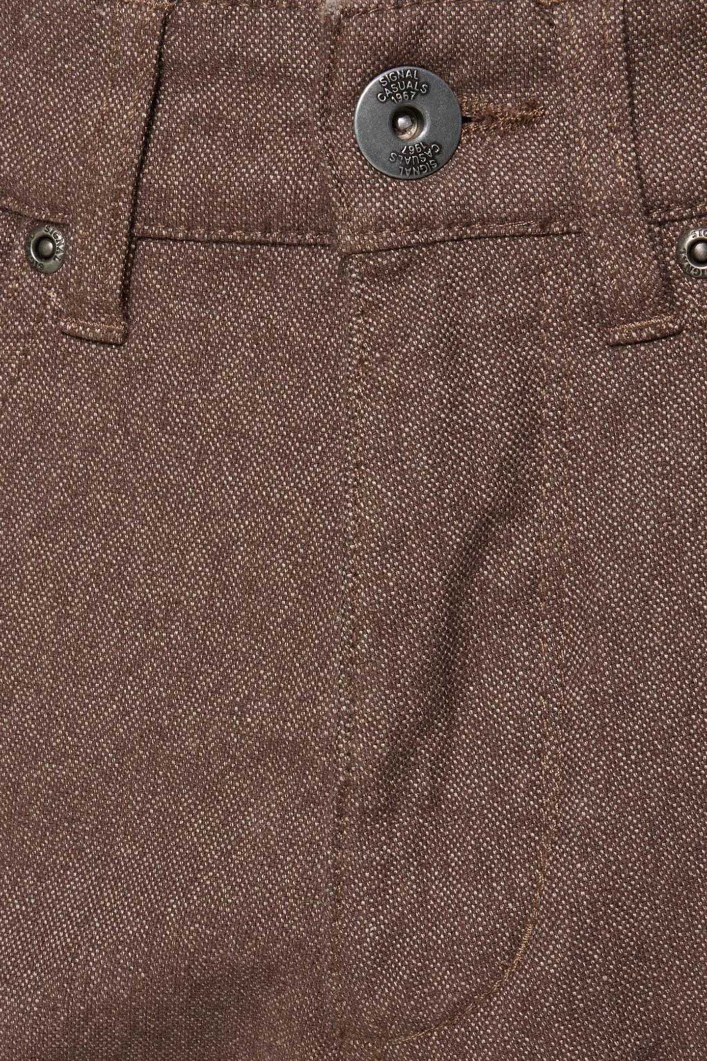 ODAMSI WOOL LOOK PANTS CHOCOLAT B 7