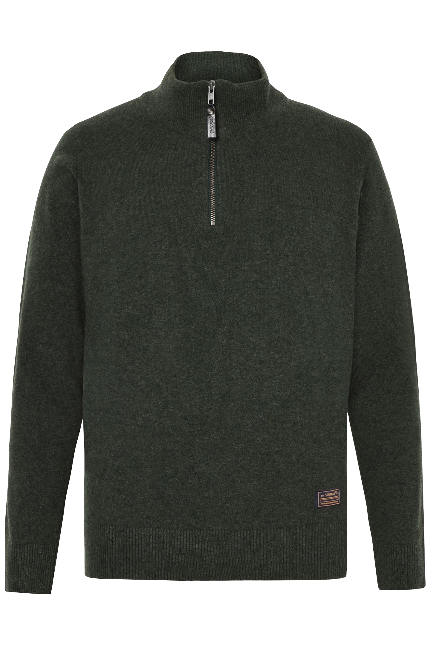 ROBERTSI HALF ZIP KNIT FULL GREEN 1
