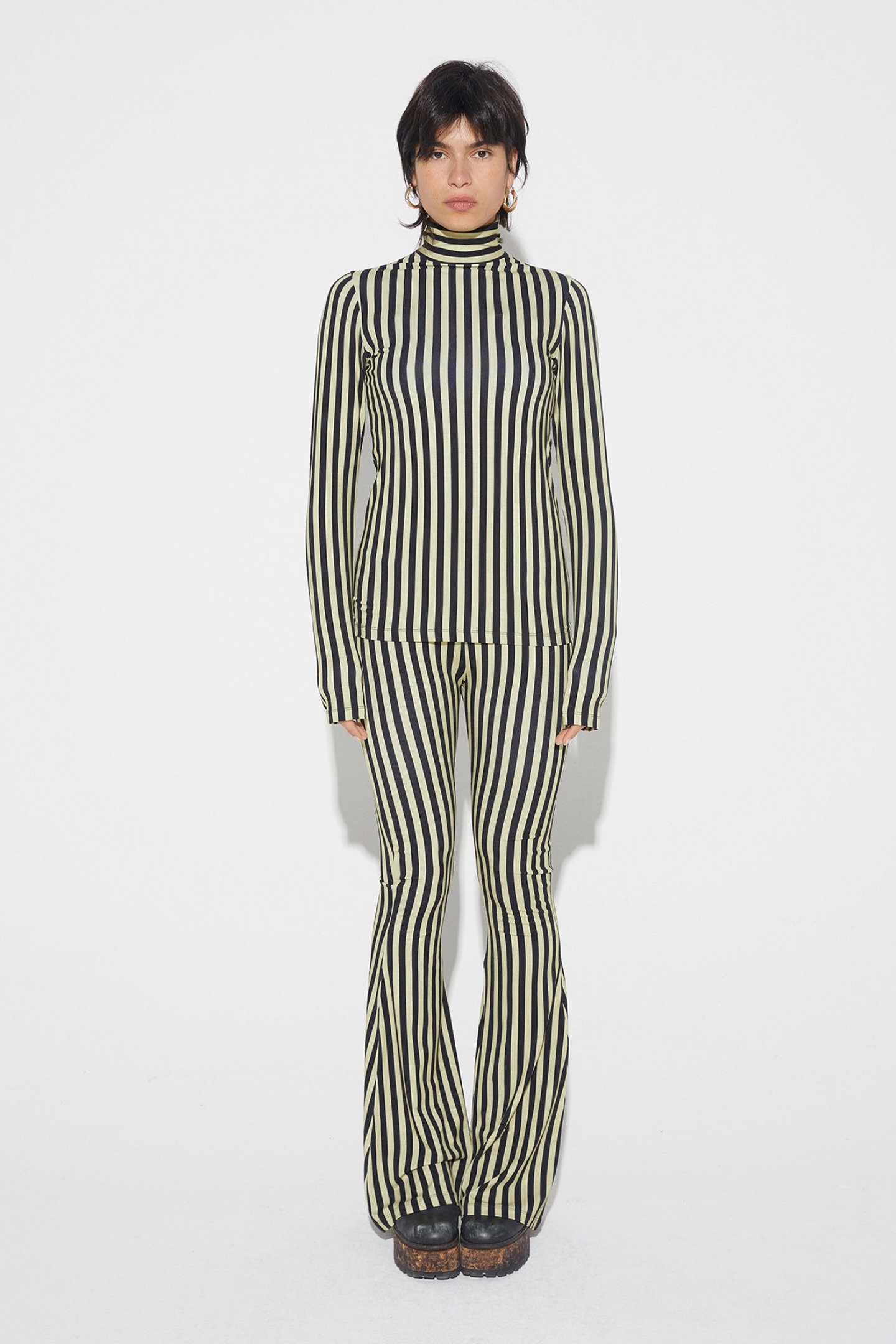 ERICA FLARED LEGGINGS YELLOW 1