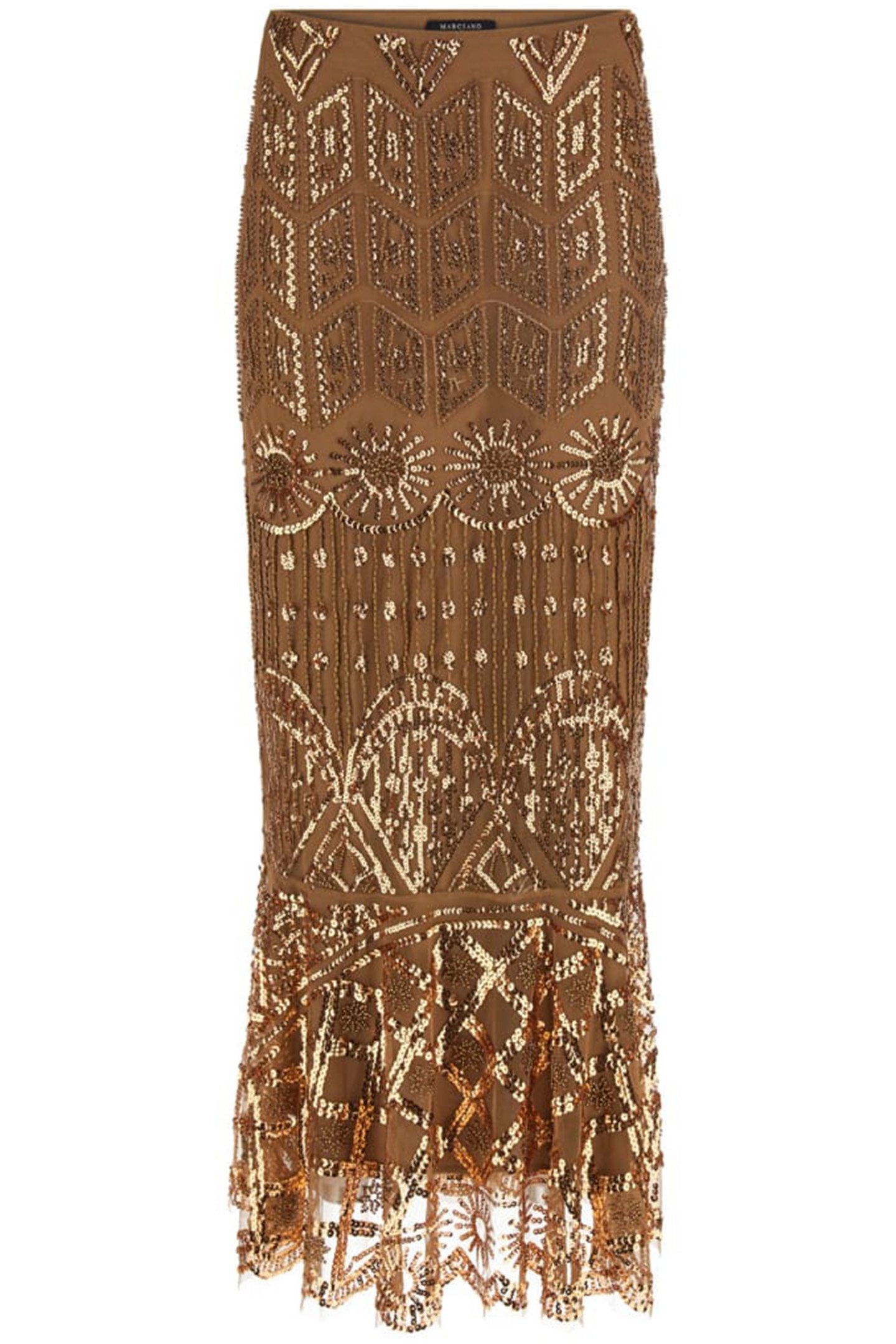 CRYSTALS EMBROIDERED BRONZE GOLD CRYSTAL 4