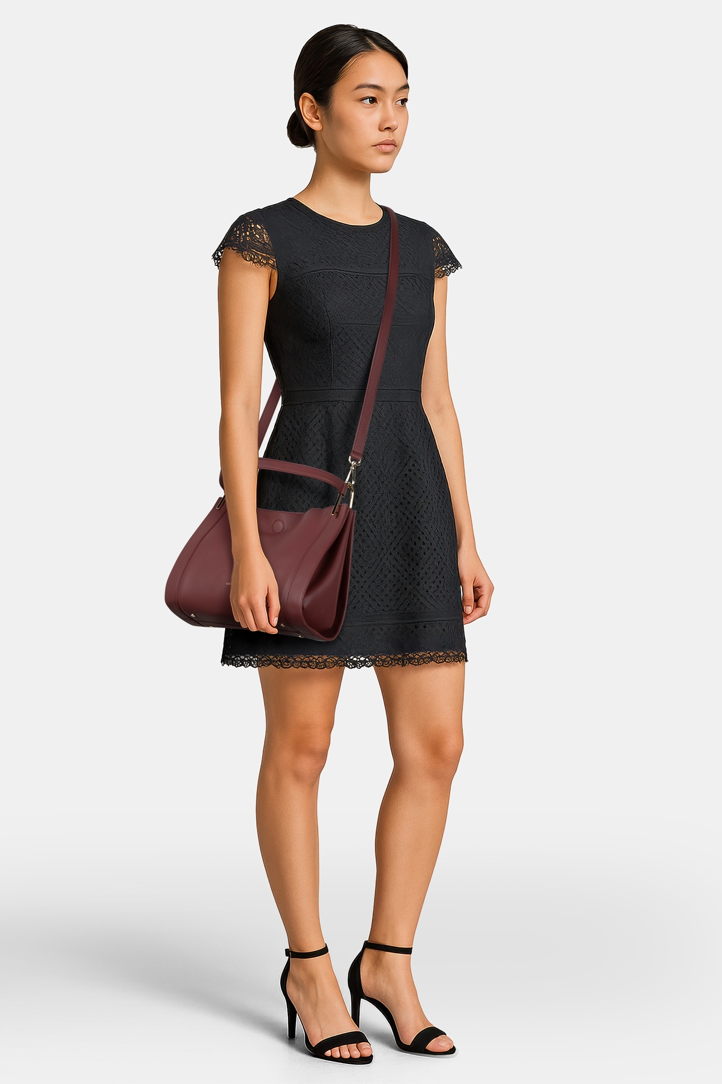 SHOULDER BAG IN DOUBLE GRAINY LEATHER 2