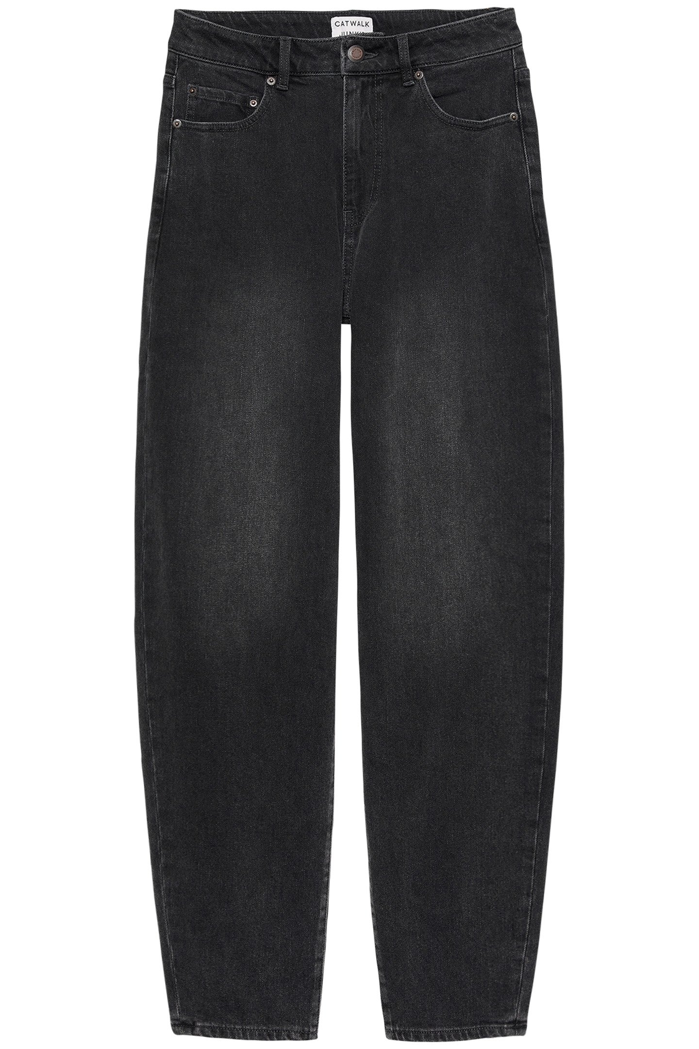 BARREL FIT JEANS WASHED BLACK 3