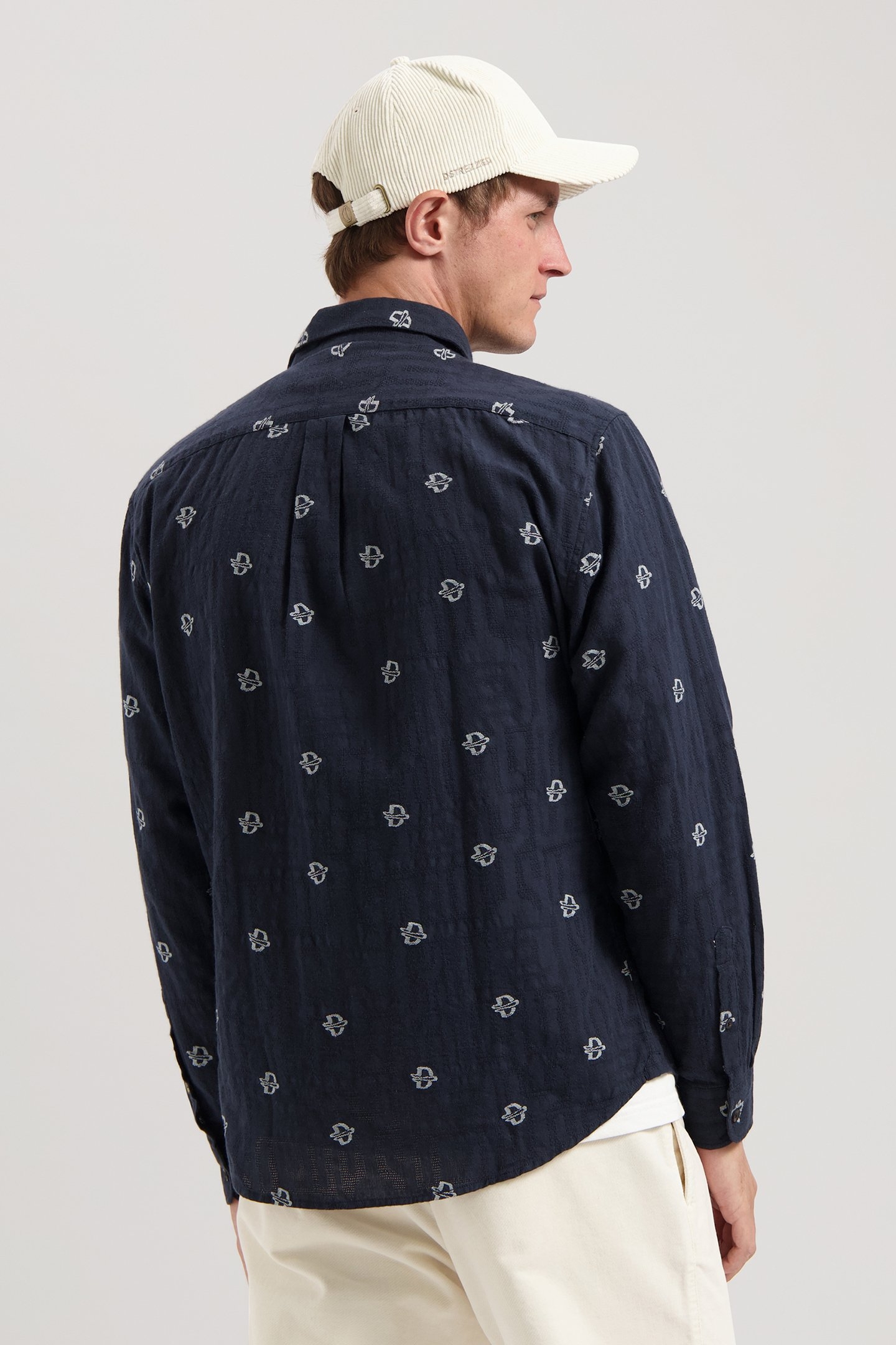 DS_THOMAS JACQUARD SHIRT COLLEGIATE BLUE 2