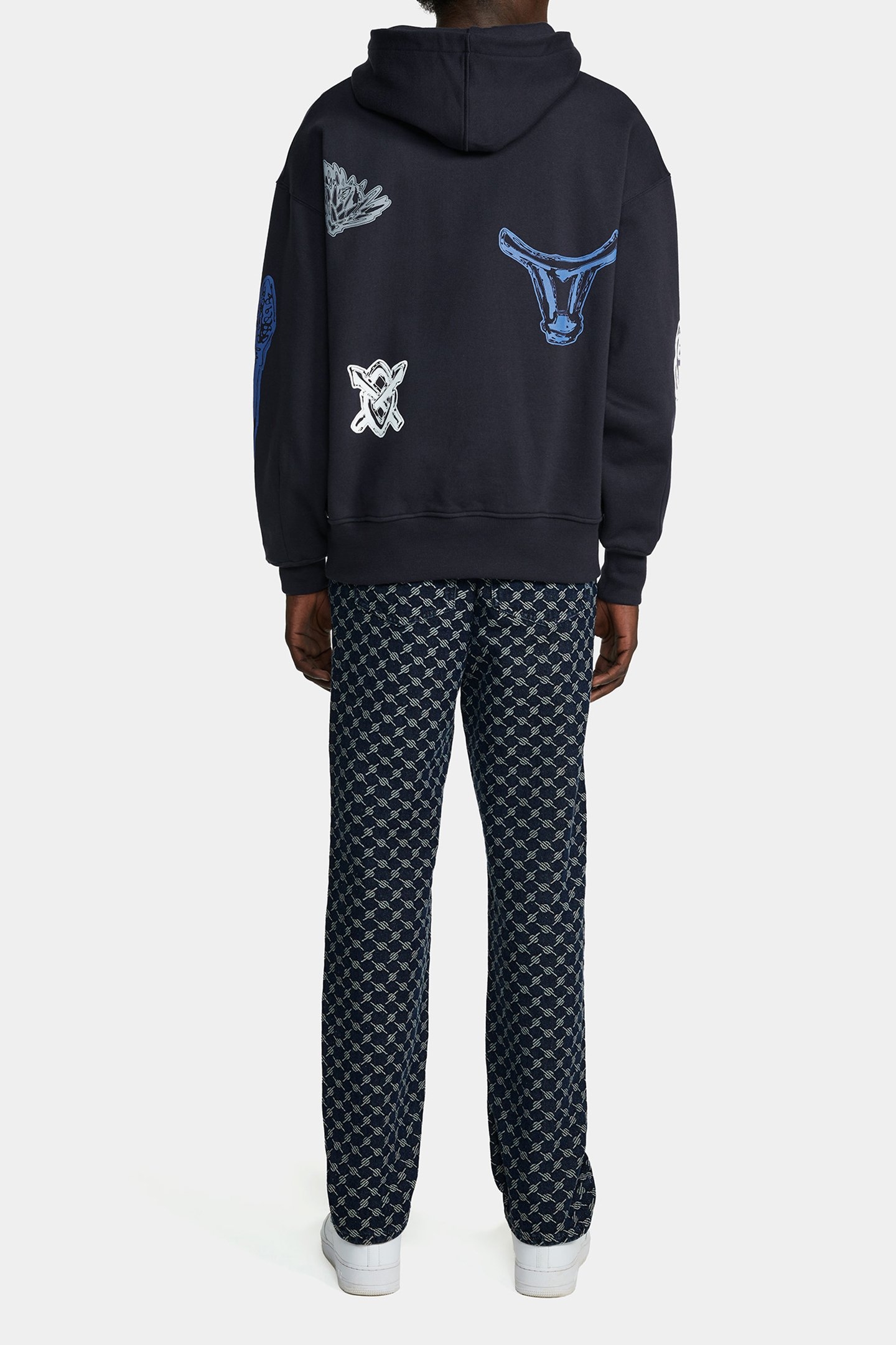 RAYMOND HOODIE UNISEX BLUE 2