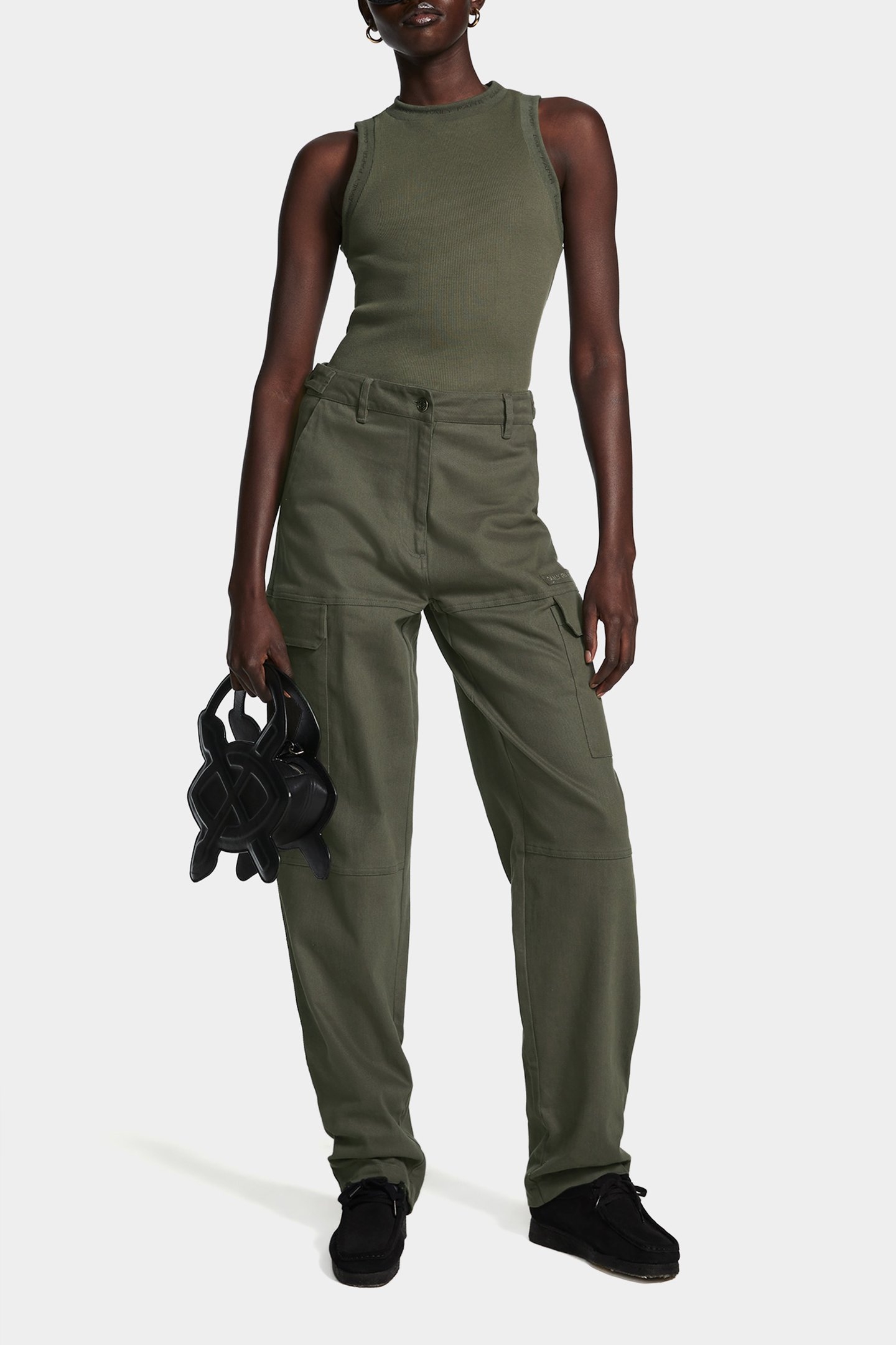 EZEA WOMEN CARGO PANTS CHIMERA GREEN 1