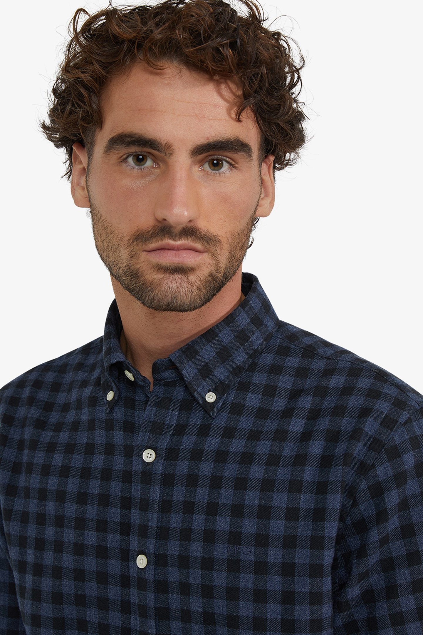 FLANNEL BLUE CHECK SHIRT NAVY 4