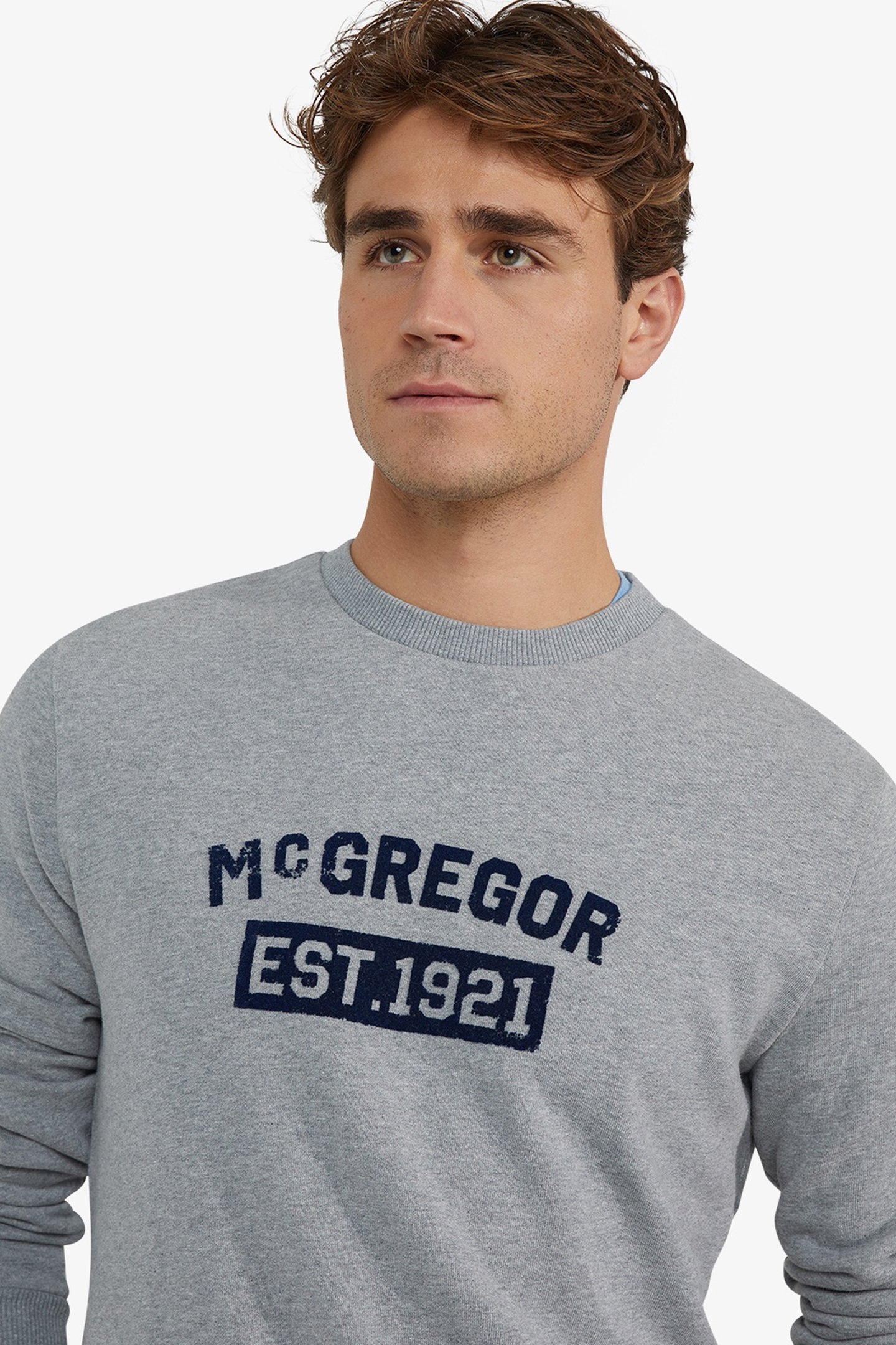 GRAPHIC CREW MEDIUM GREY MELANGE 4