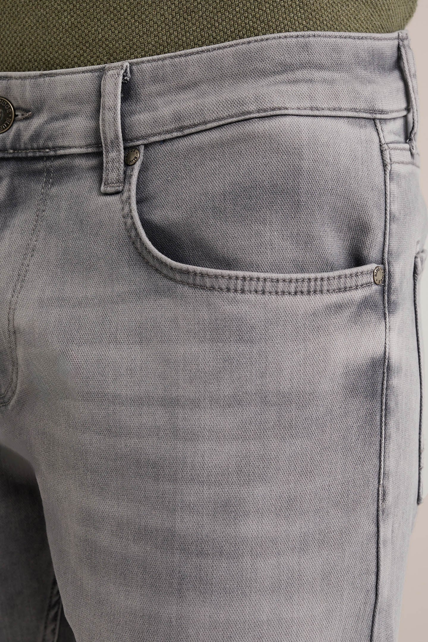 5-POCKET MID WAIST LIGHT GREY 5