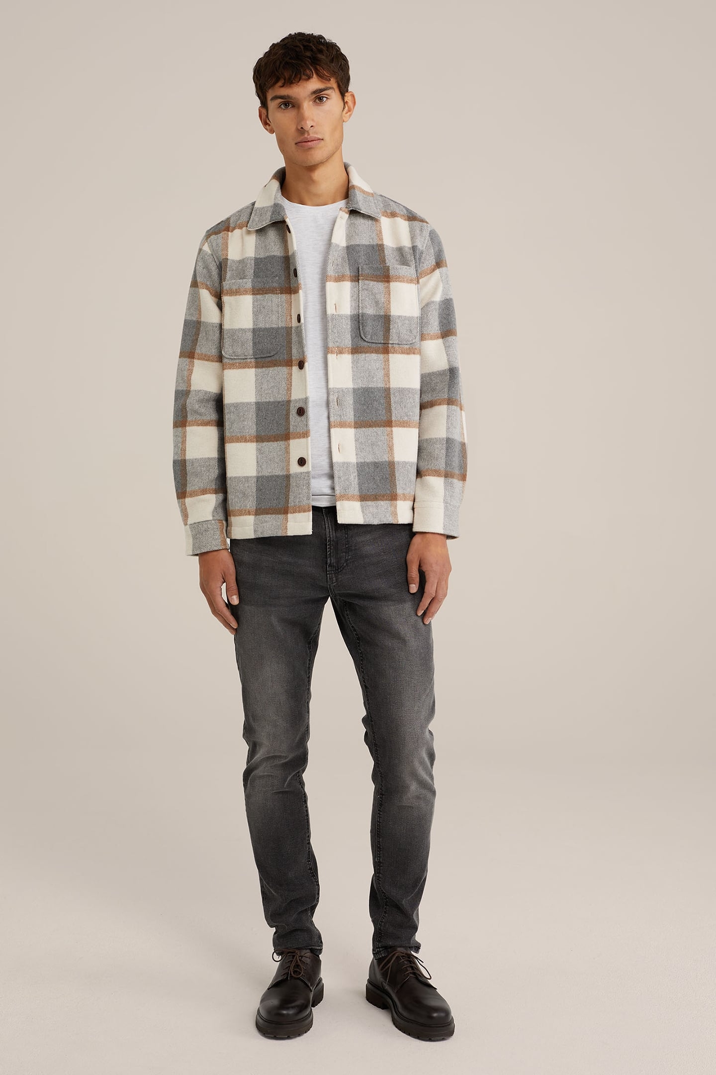 5-POCKET MID WAIST DARK GREY 3