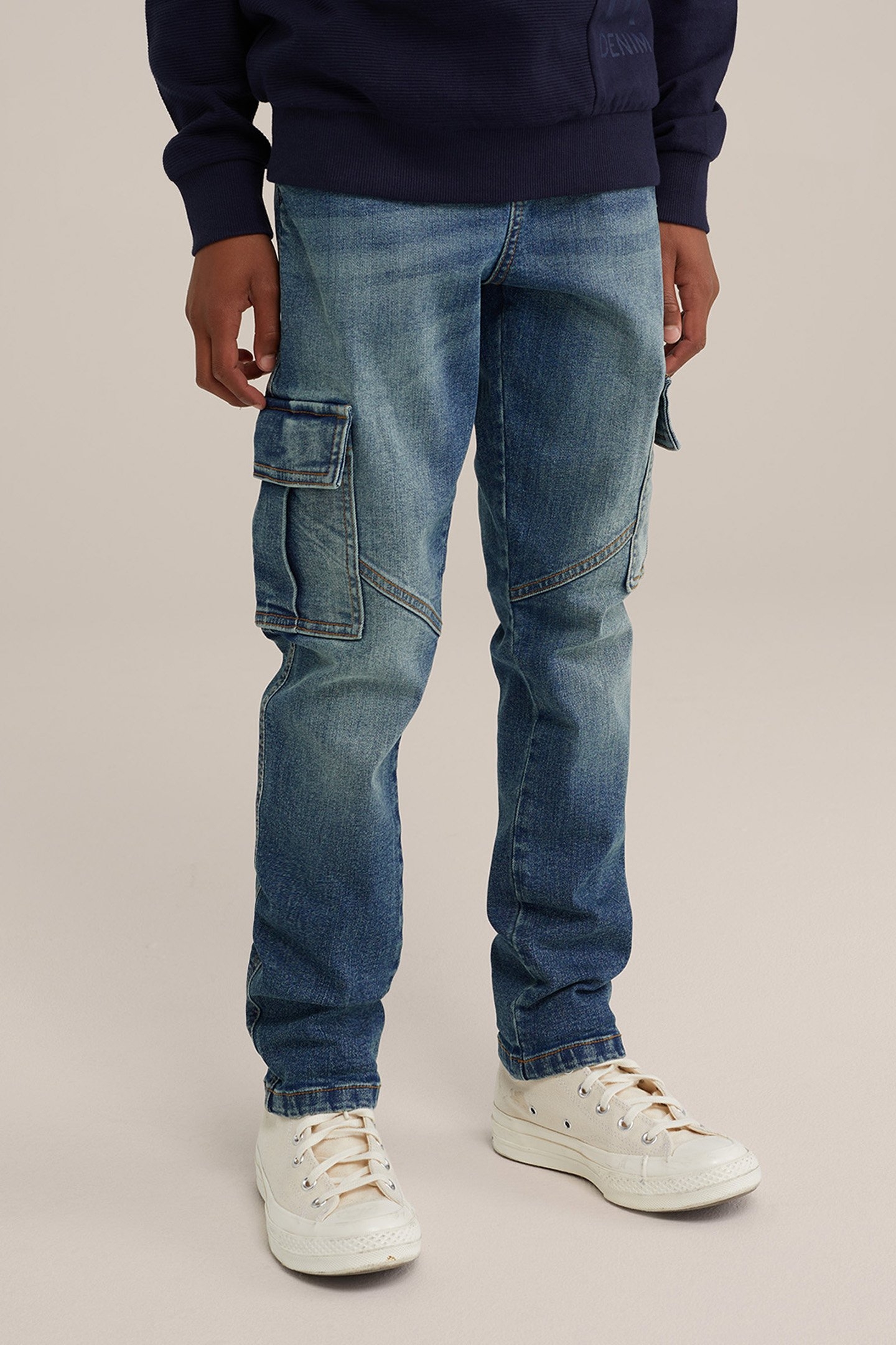CARGO PANTS DARK BLUE 1