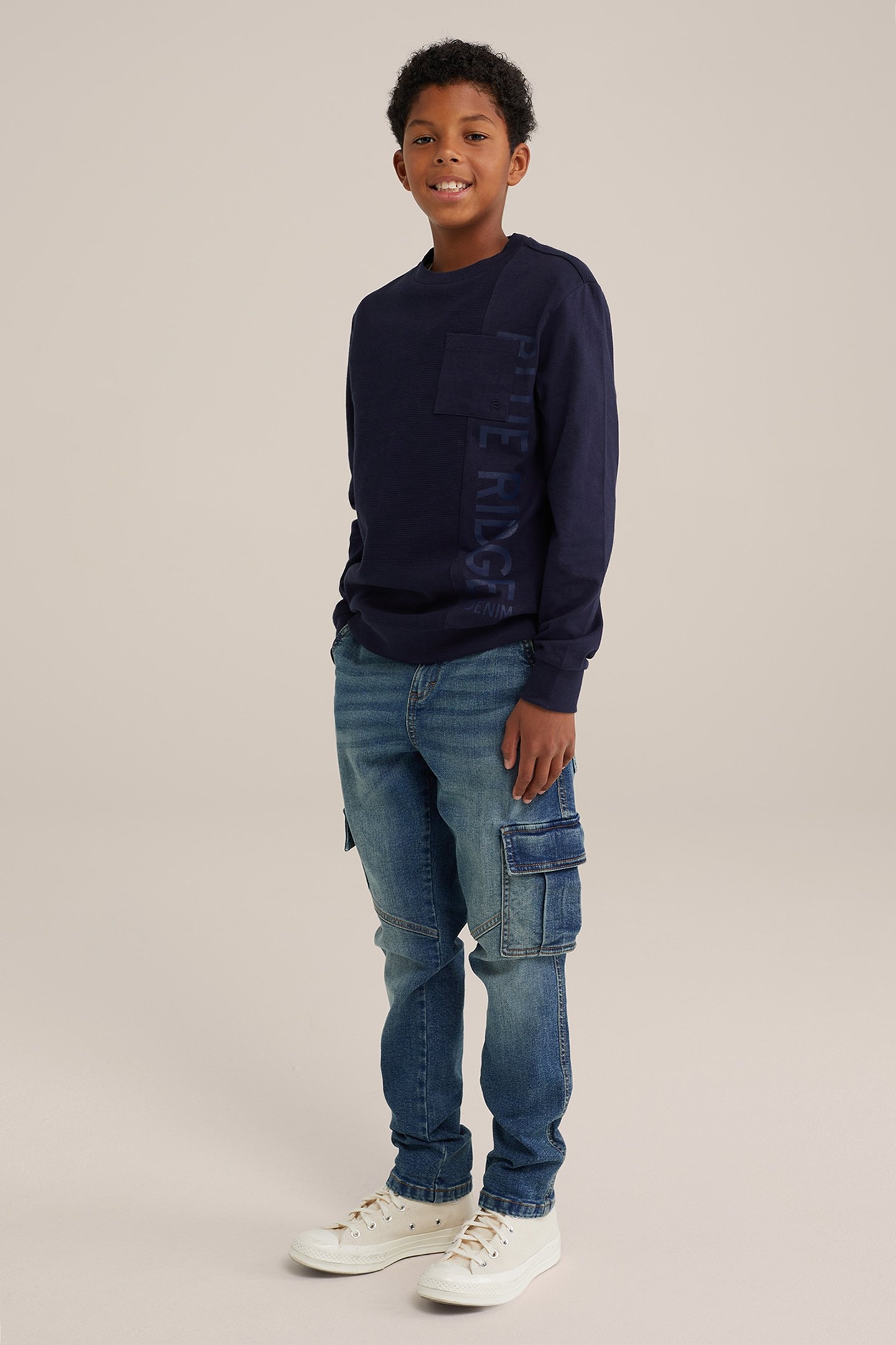 CARGO PANTS DARK BLUE 2