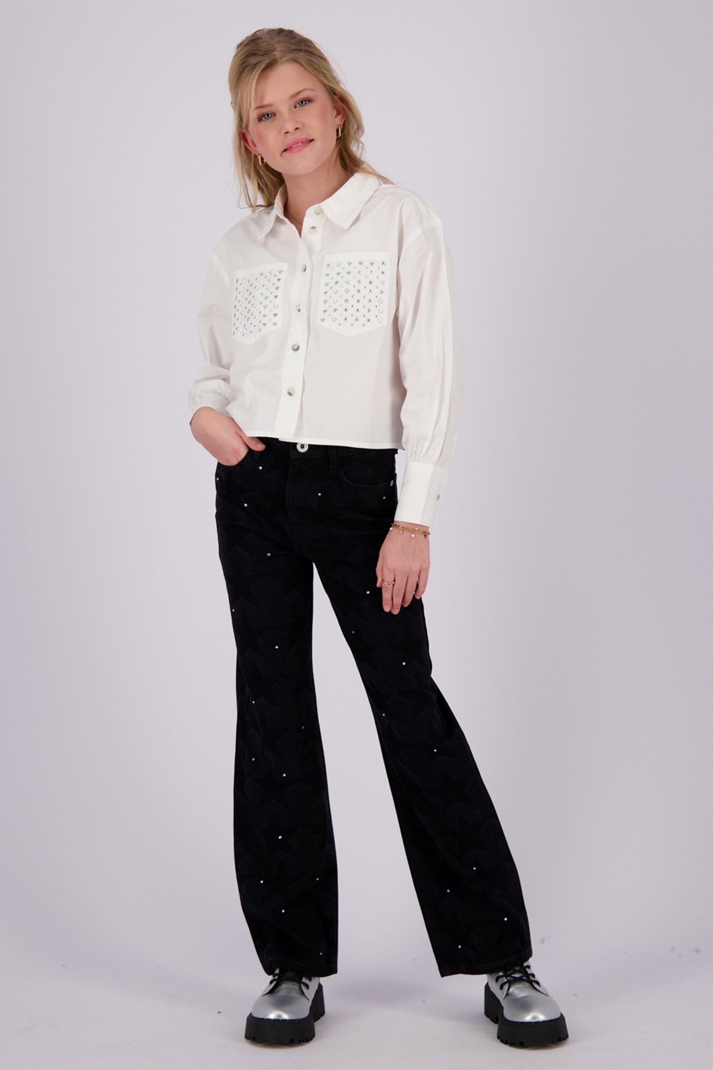 GIRLS LOISA BLOUSE REAL WHITE 1