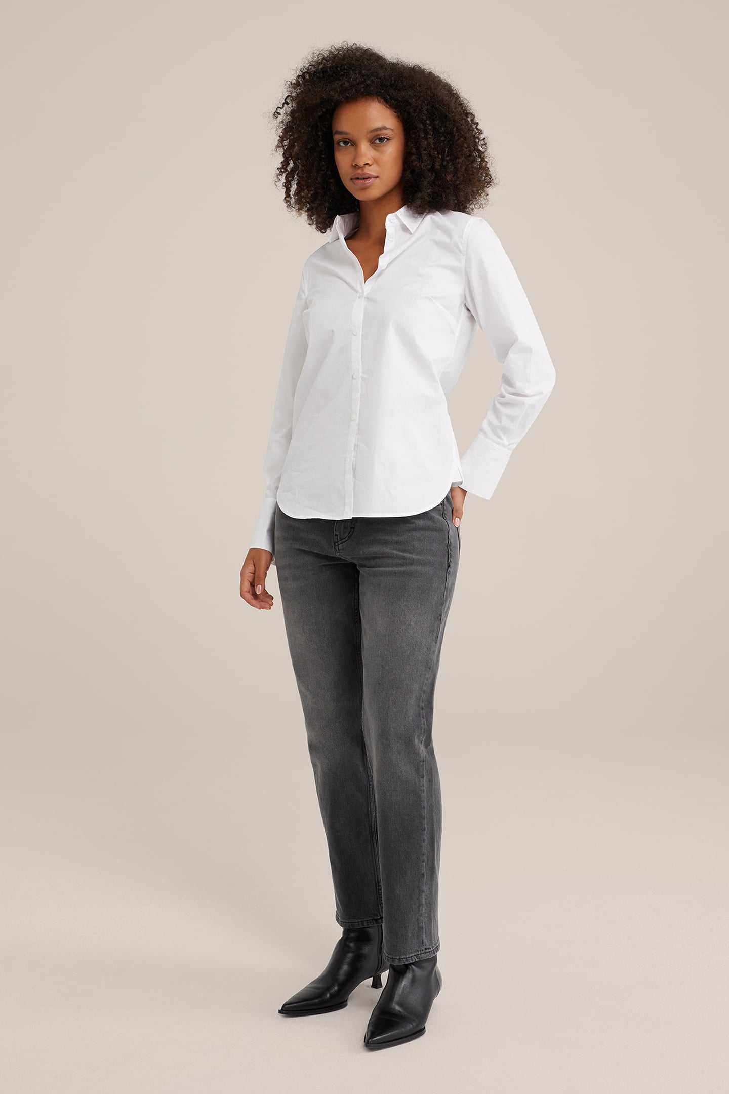 5-POCKET MID WAIST DARK GREY 3