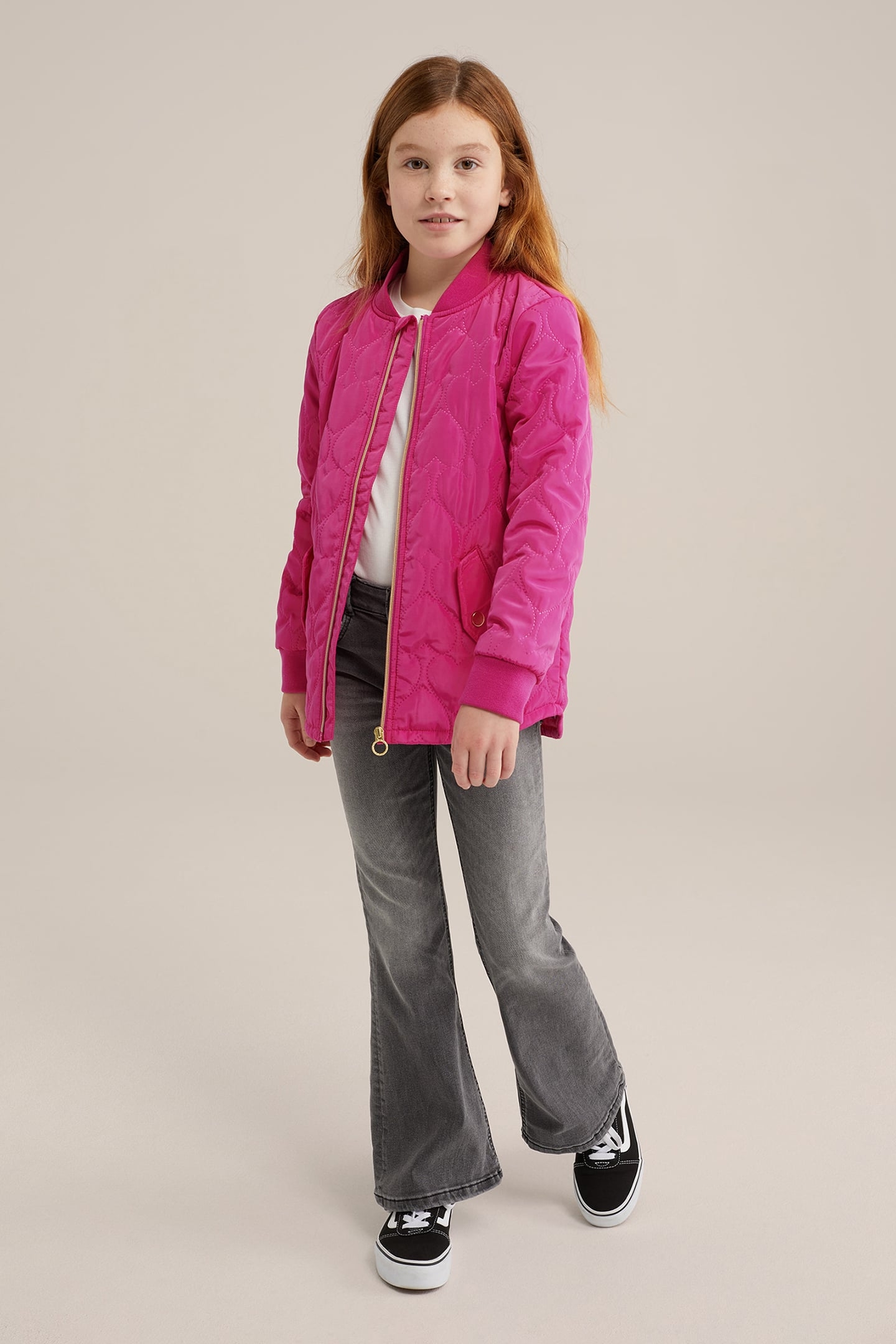 JACKET MIDLONG BRIGHT PINK 2