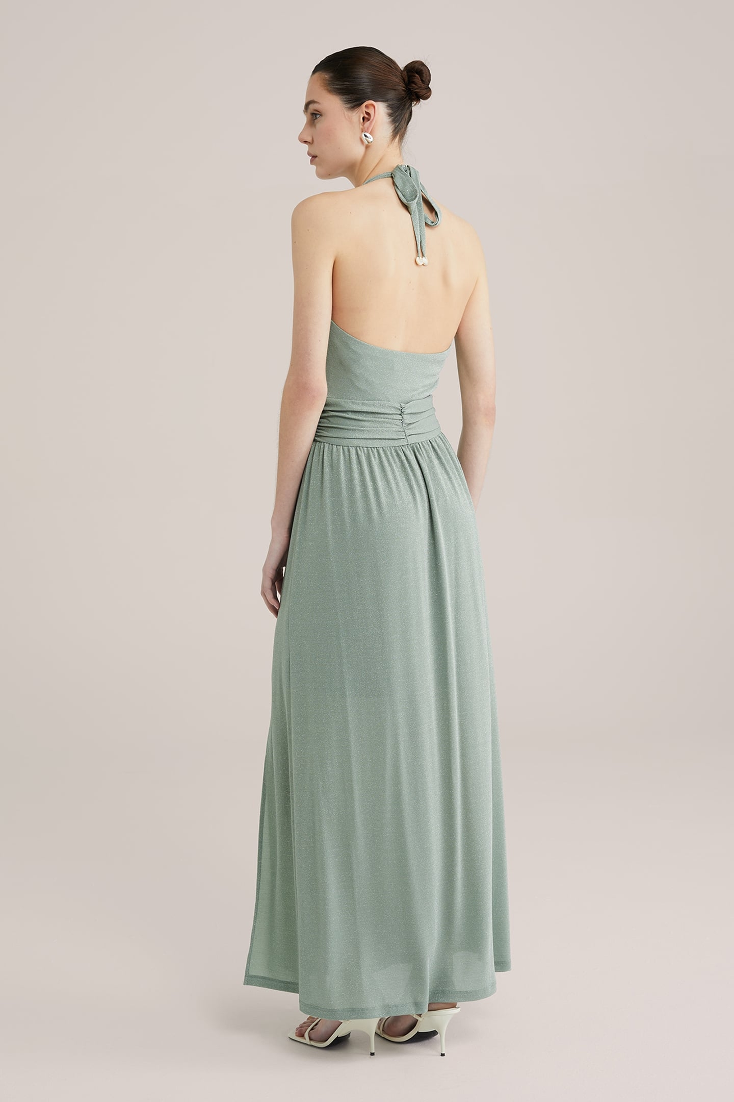 DRESS MAXI LENGTH LIGHT GREEN 2